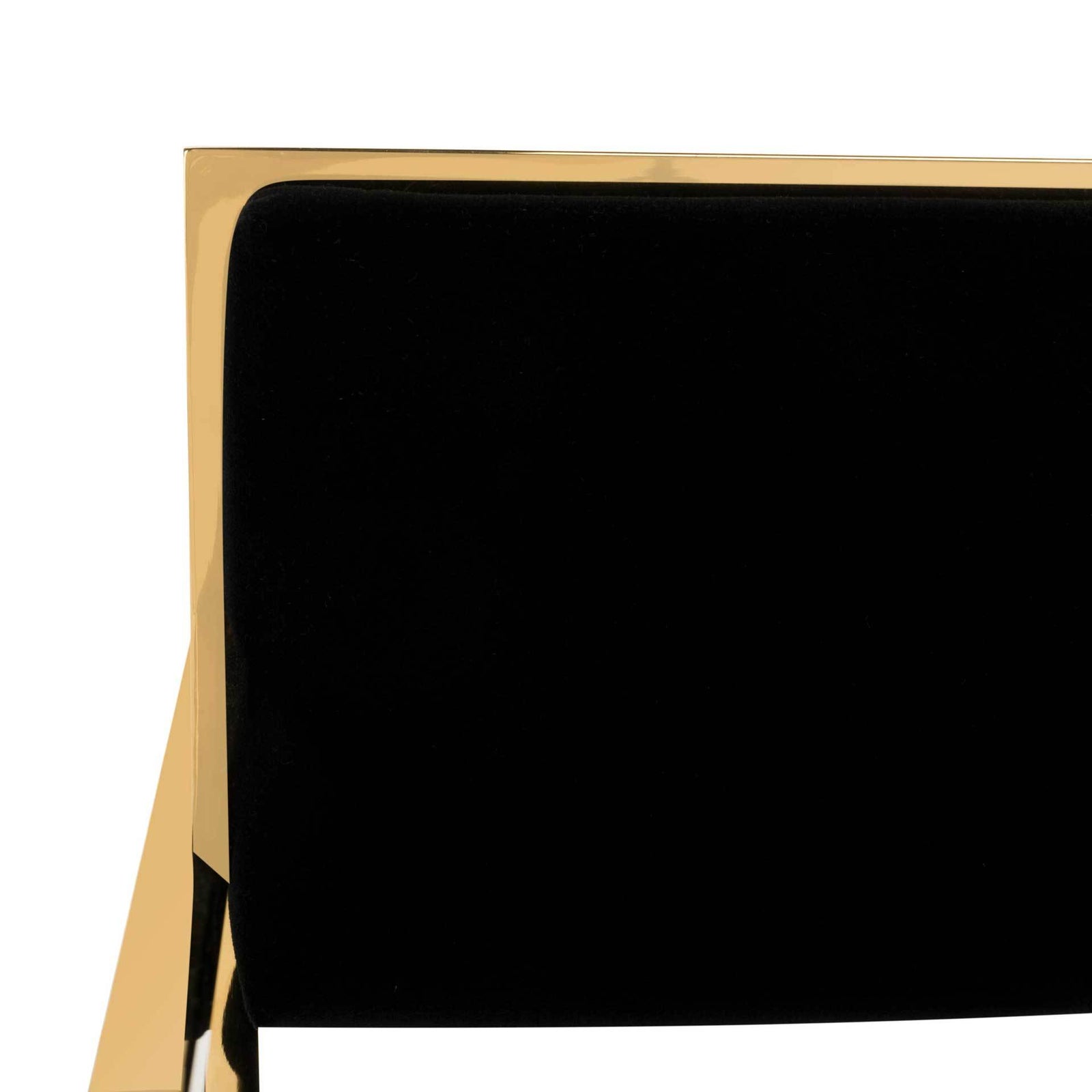 King Velvet Directors Chair Black/Gold