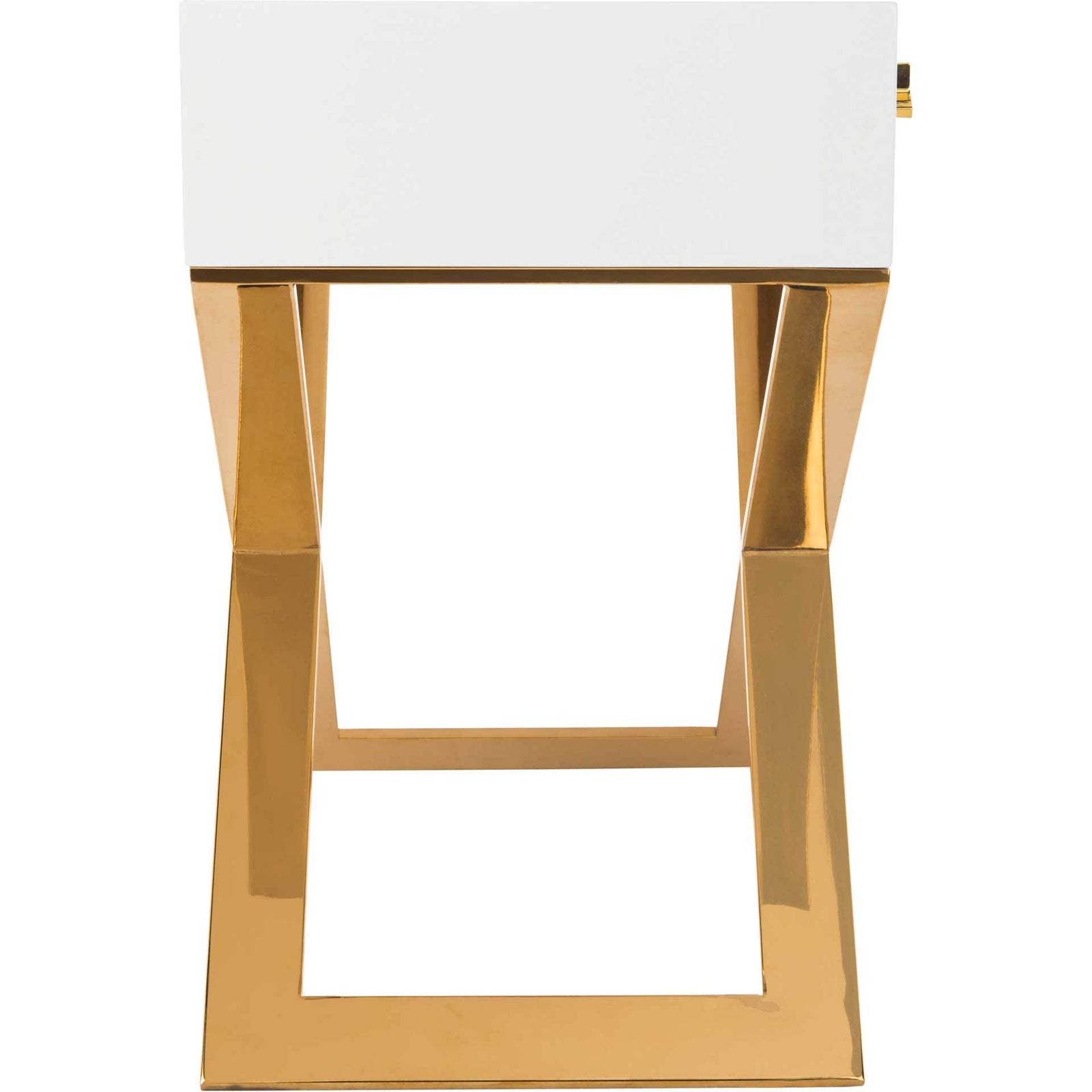 Yoali Side Table White/Gold