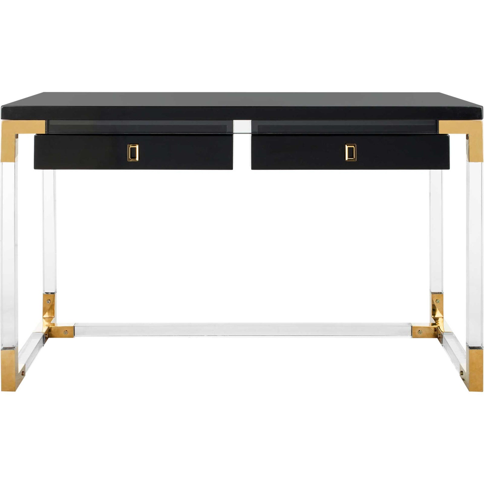 Darian Acrylic Desk Black/Clear