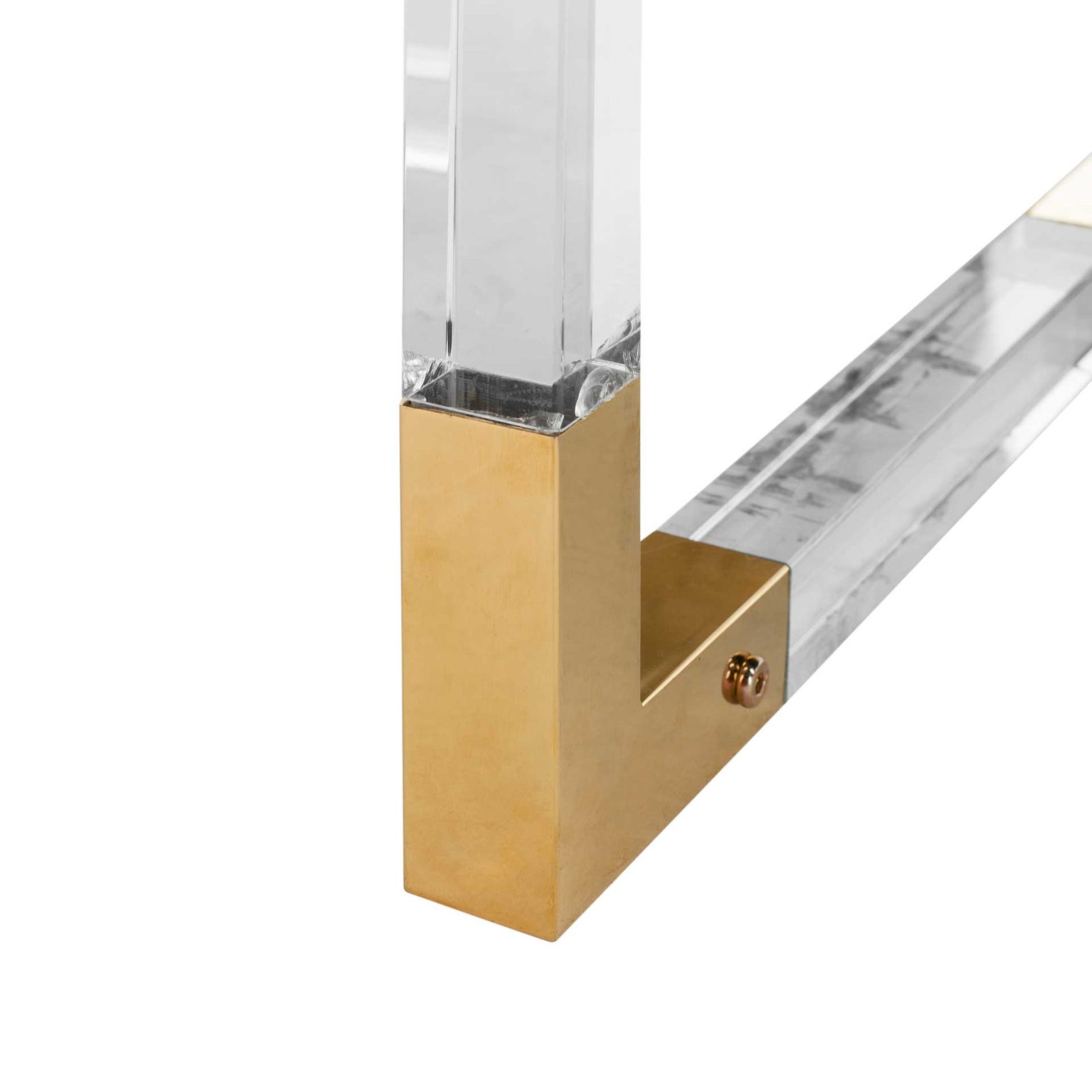 Darian Acrylic Desk Black/Clear