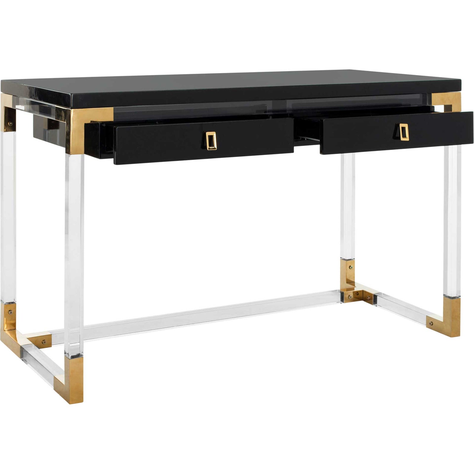 Darian Acrylic Desk Black/Clear