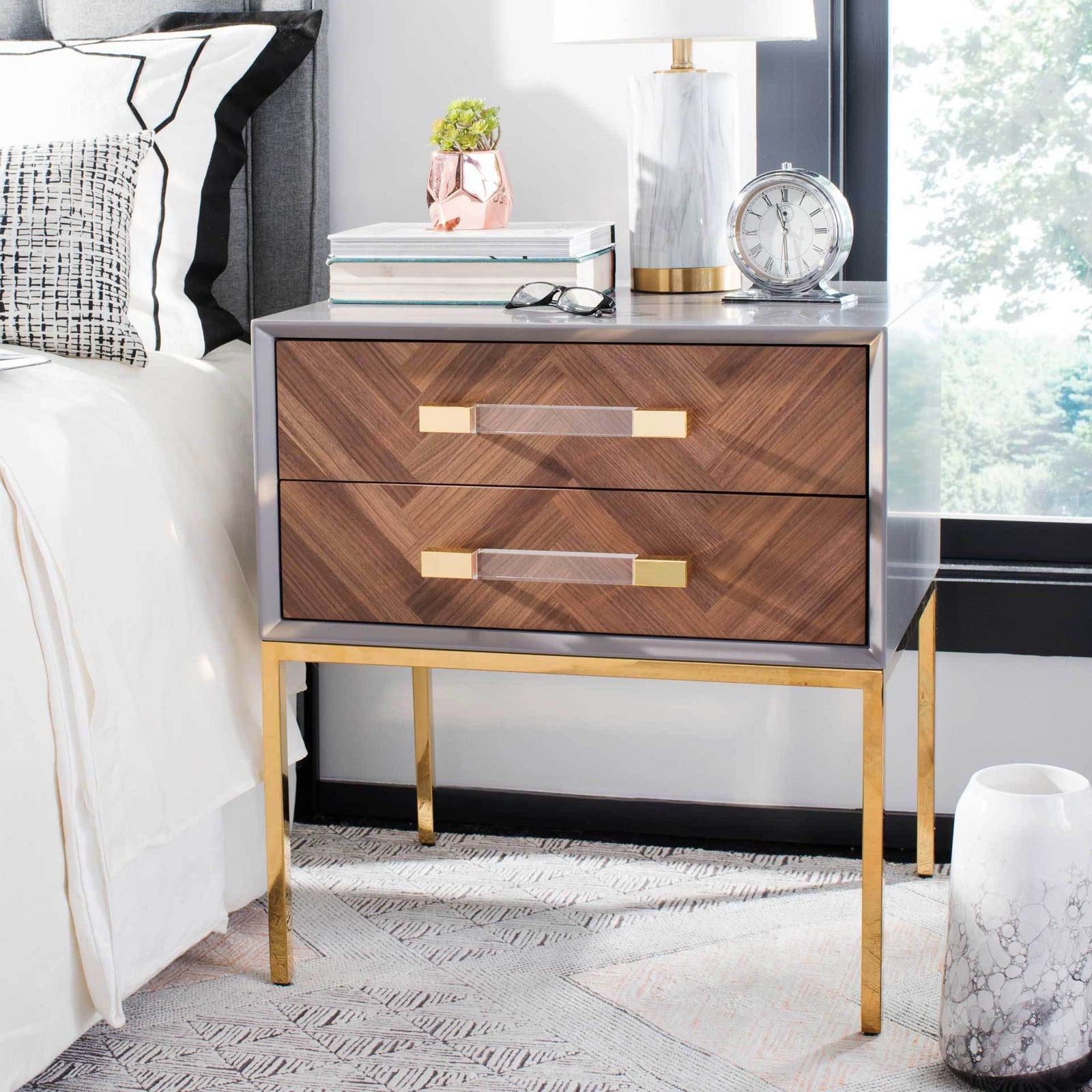 Savannah 2-Drawer Side Table