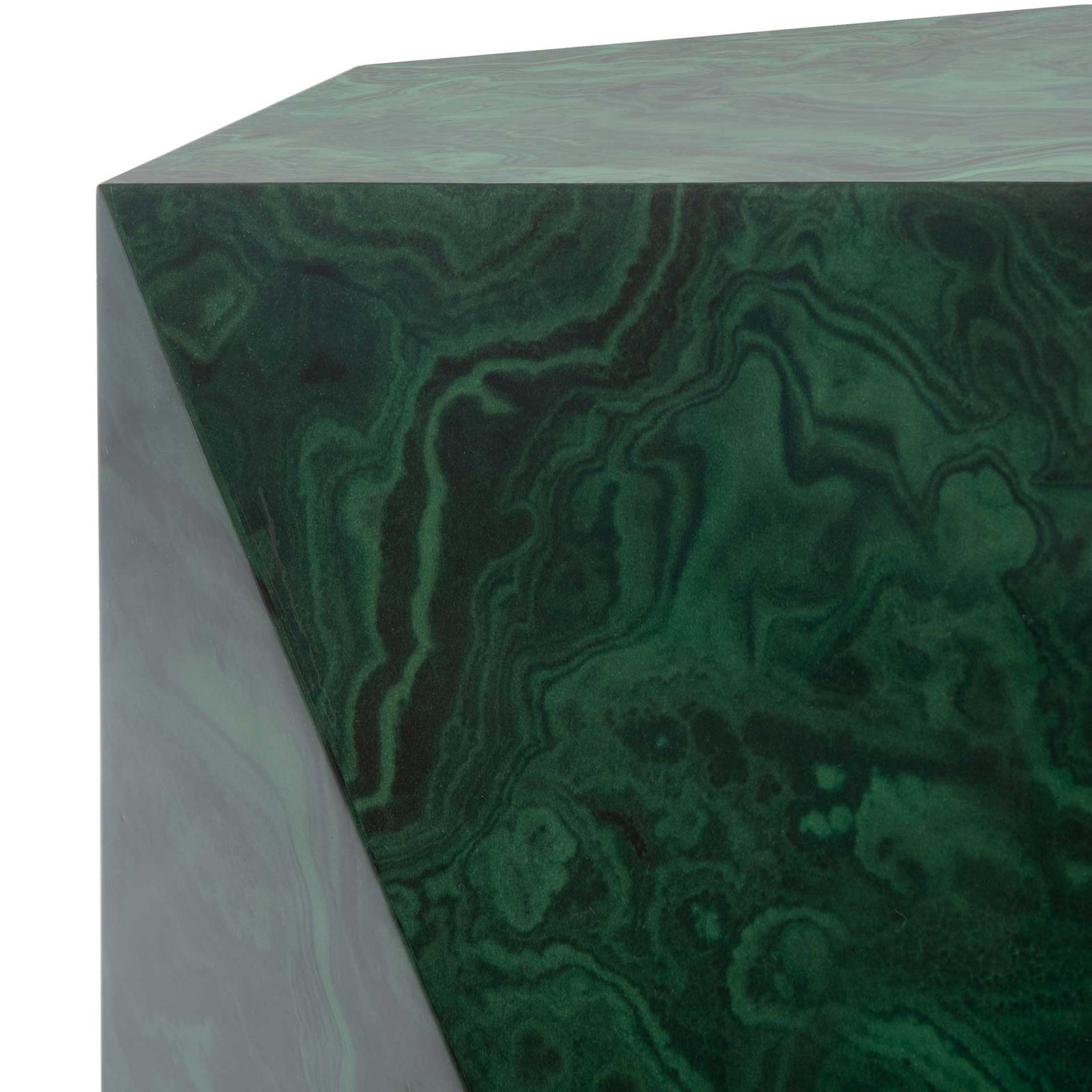 Velora Malachite End Table Jade