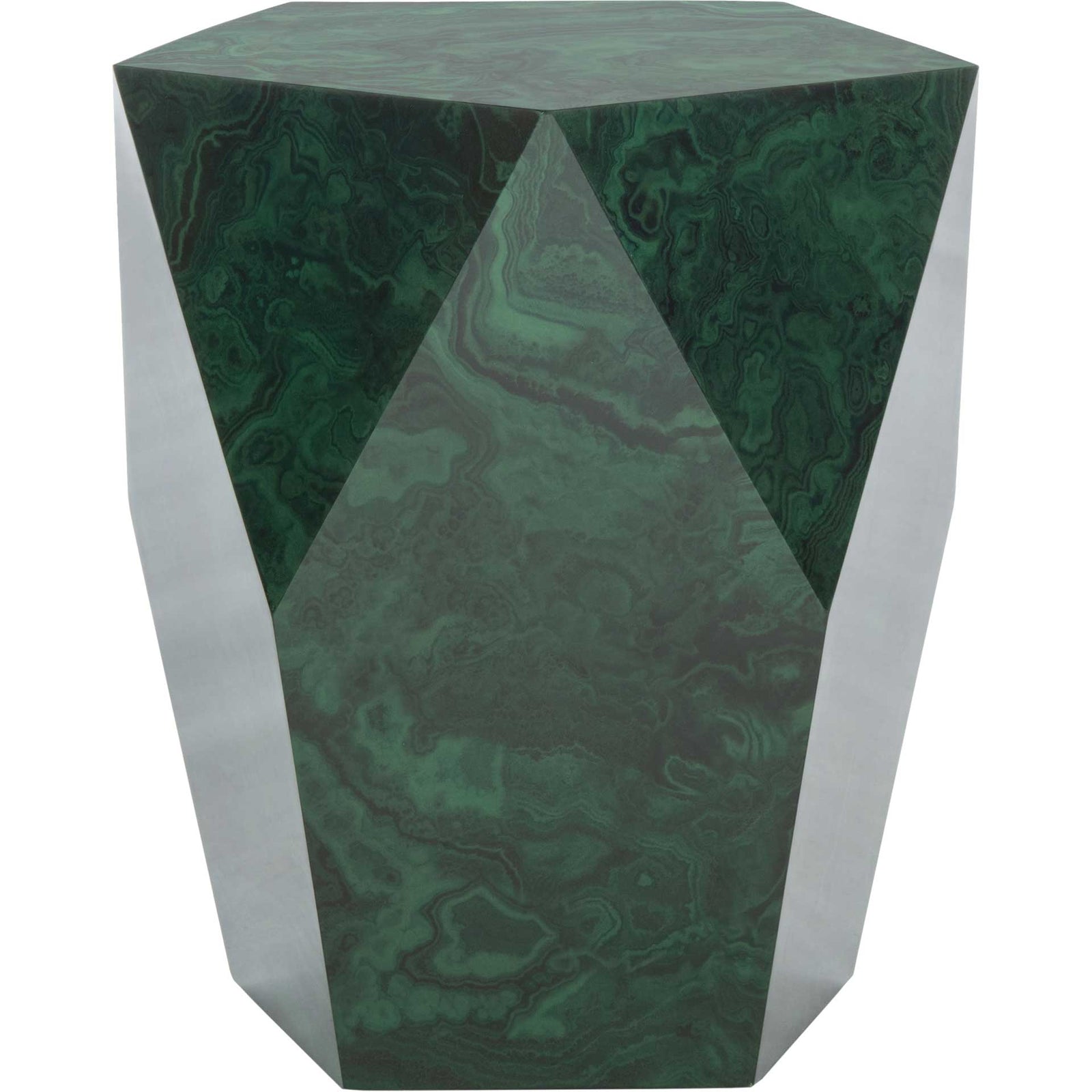 Velora Malachite End Table Jade