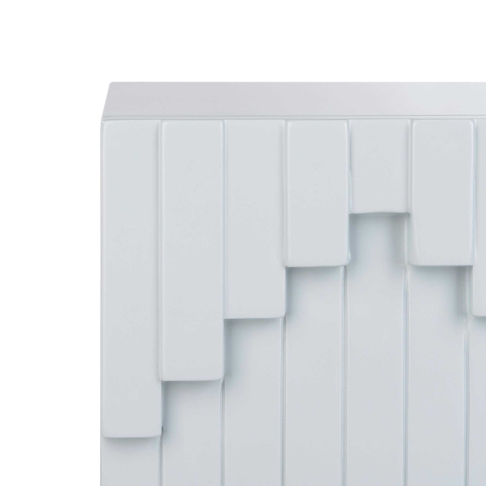 Alana Zigzag Side Table Gray/Gold