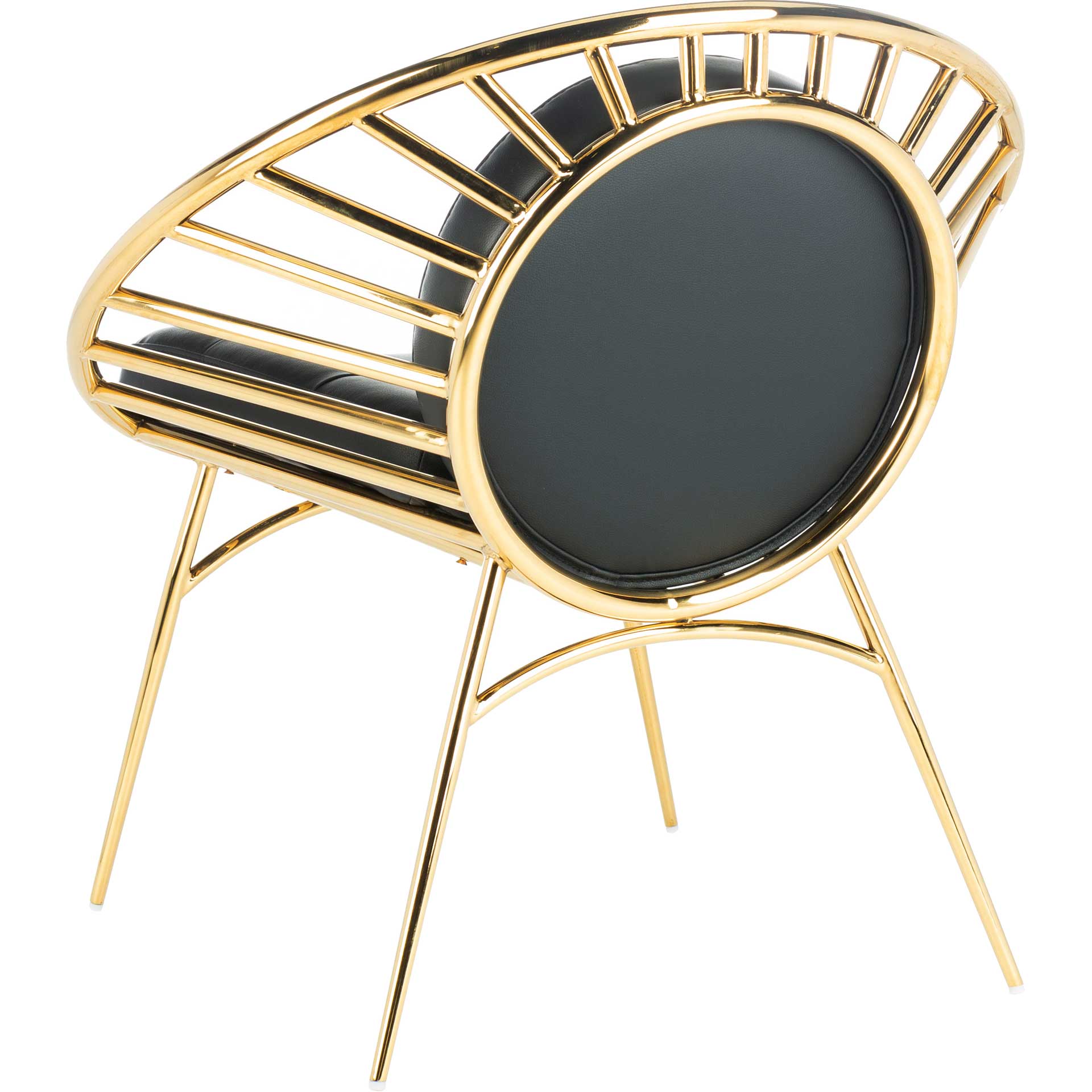 Nickolas Hoop Chair Black/Gold