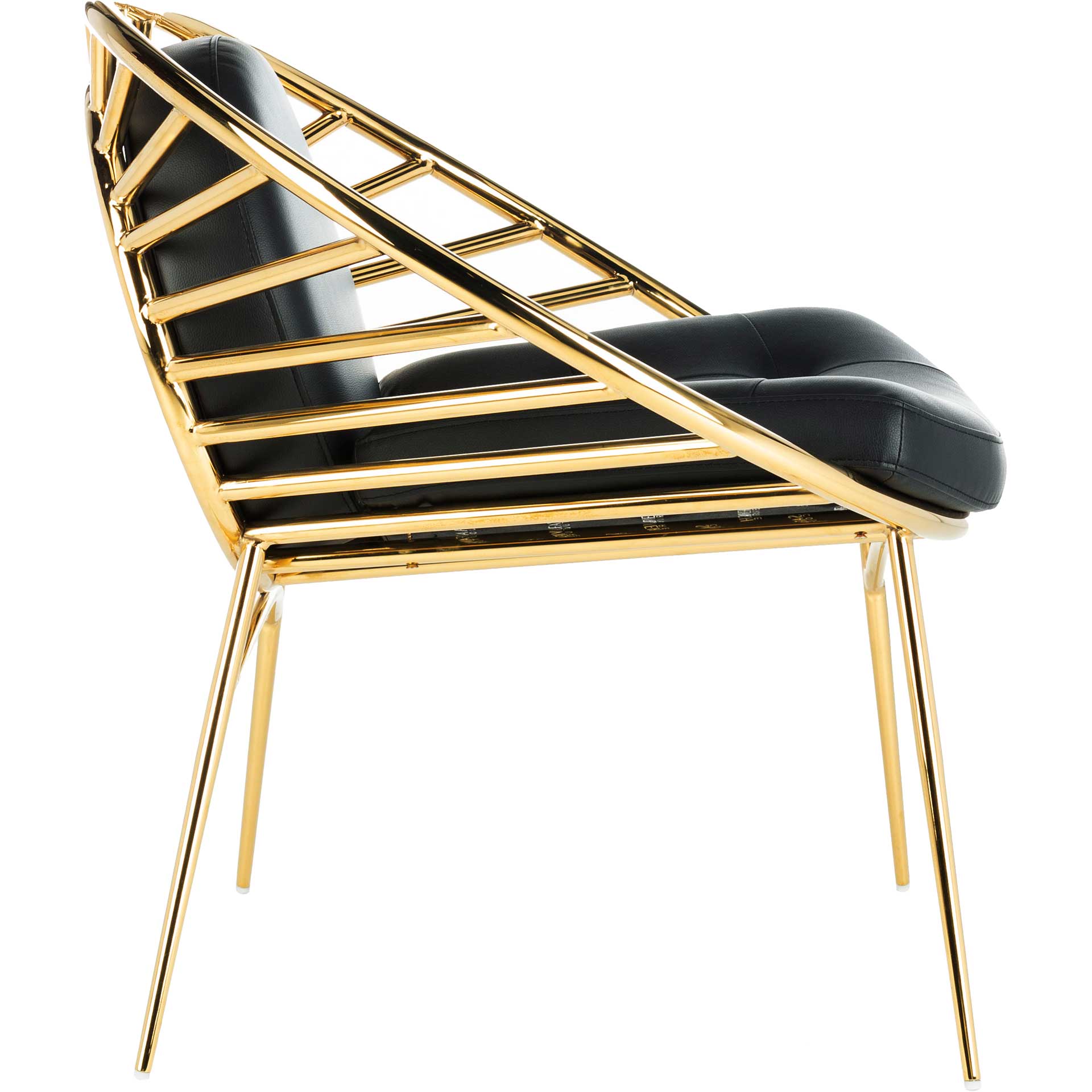 Nickolas Hoop Chair Black/Gold