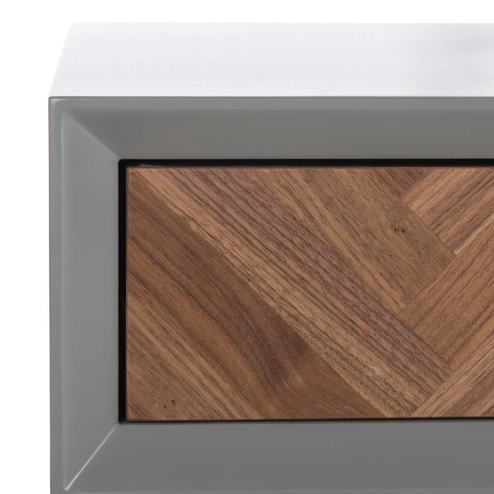 Makayla Modern Desk Gray/Gold