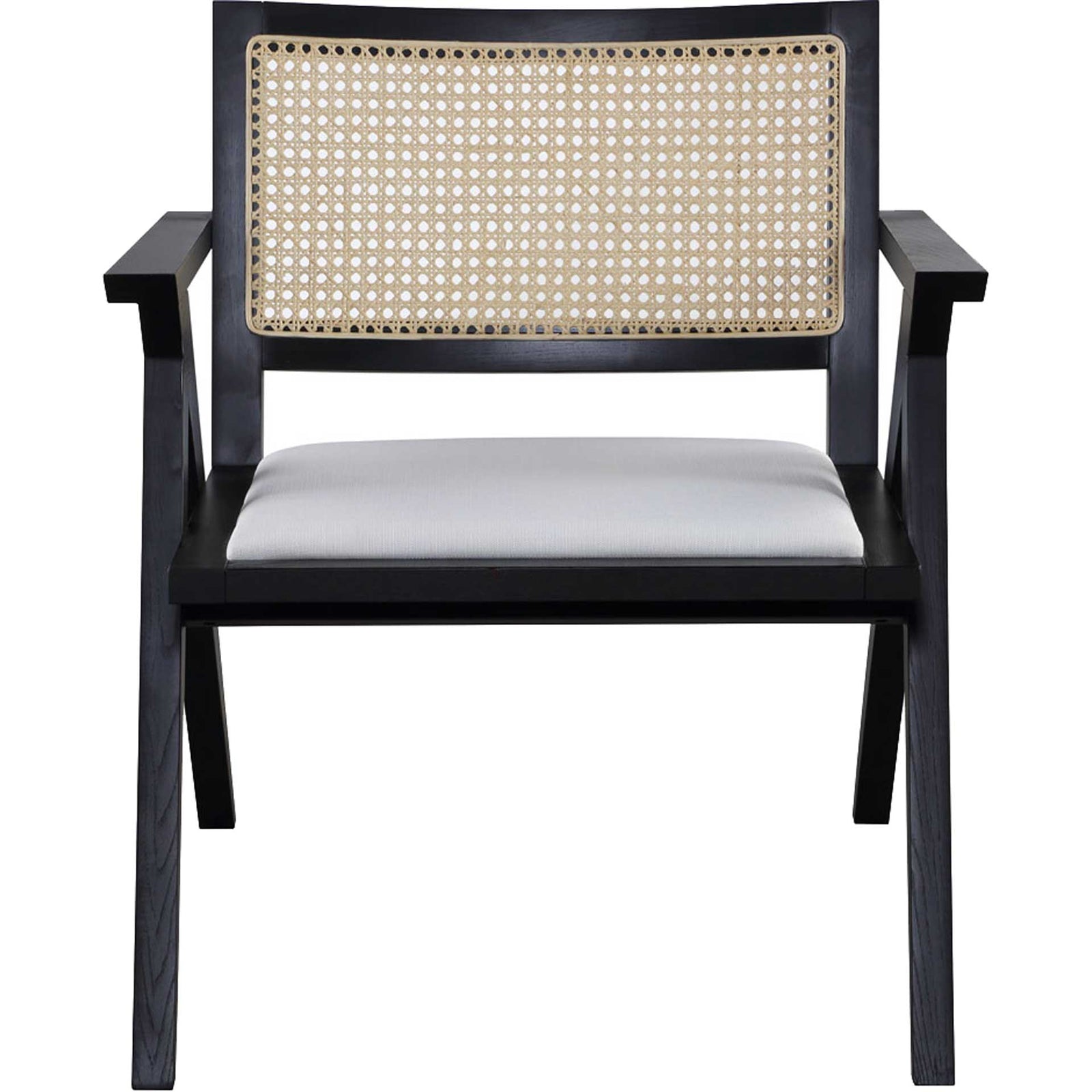 Kral Rattan Accent Chair Black/White