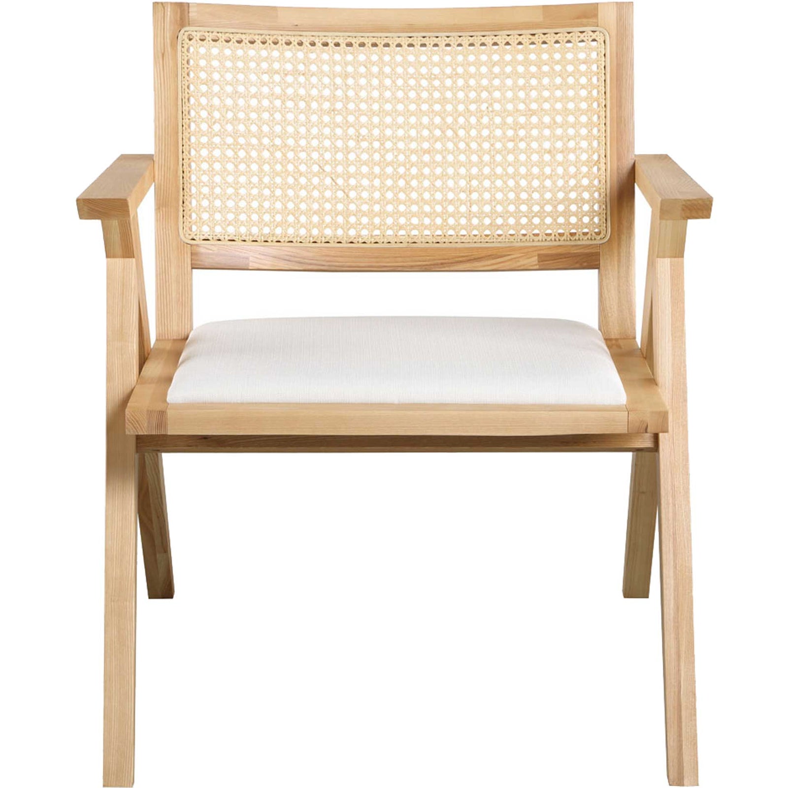 Kral Rattan Accent Chair Natural/White