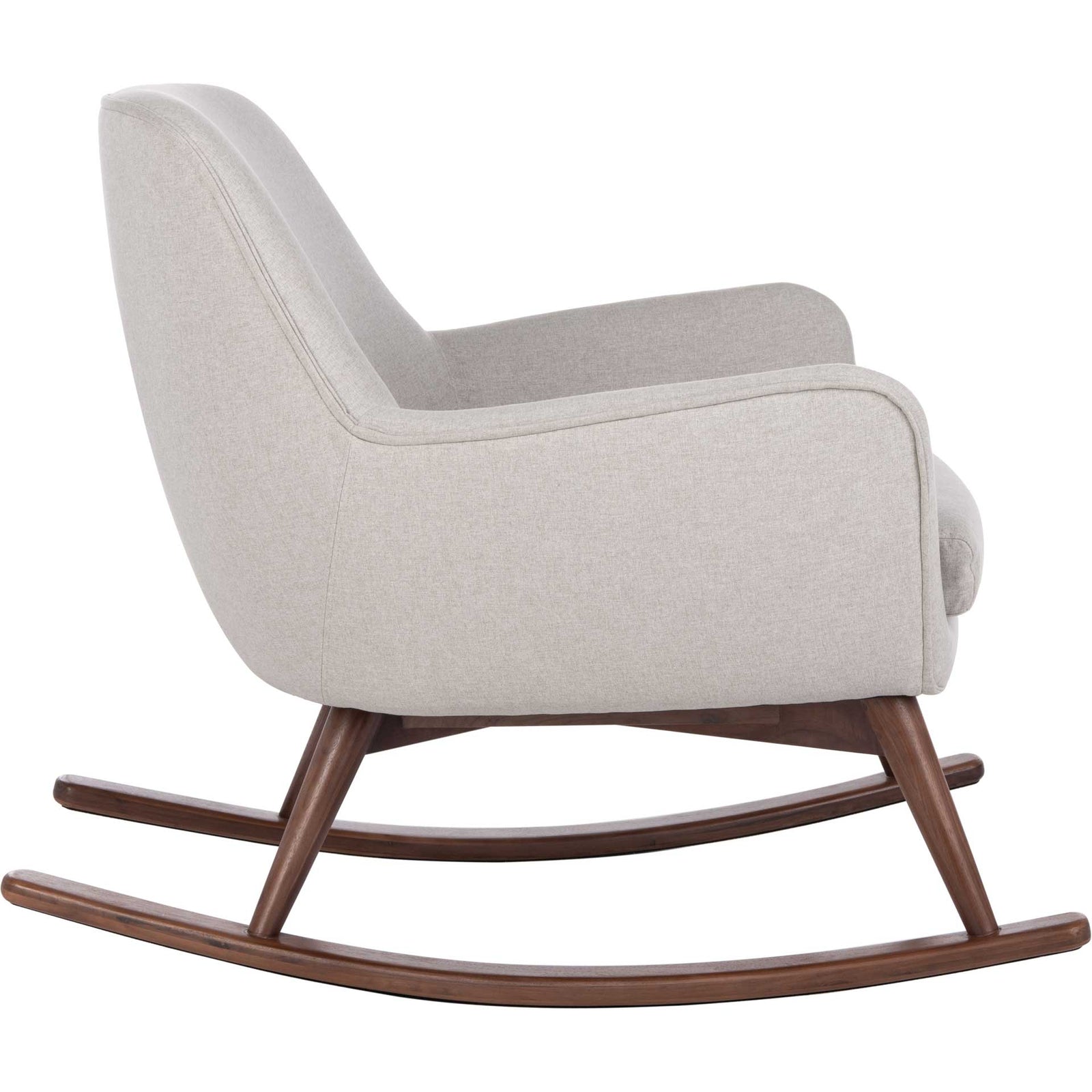 Marquis Mid-Century Rocking Chair Light Gray