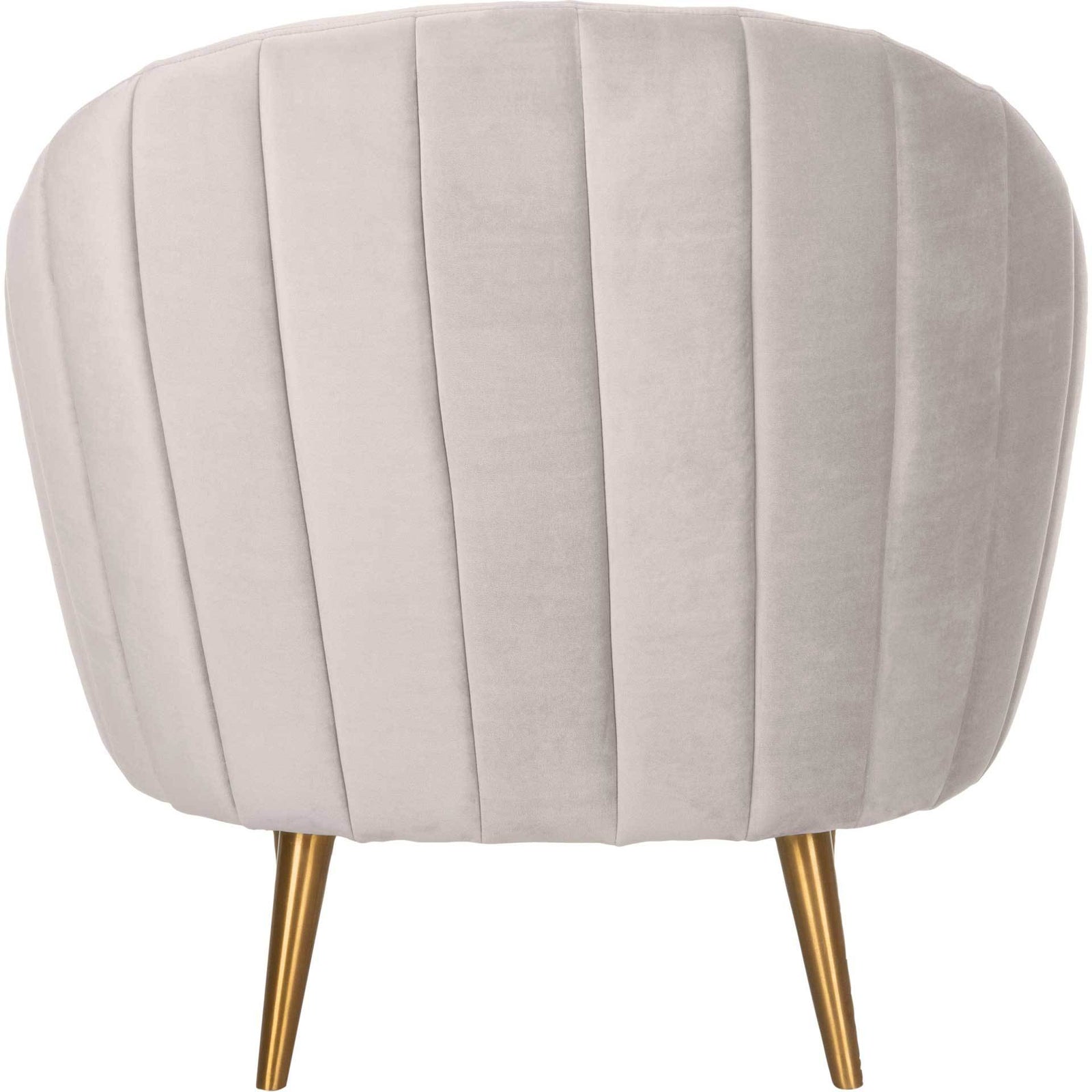 Raymond Channel Tufted Tub Chair Pale Taupe/Gold