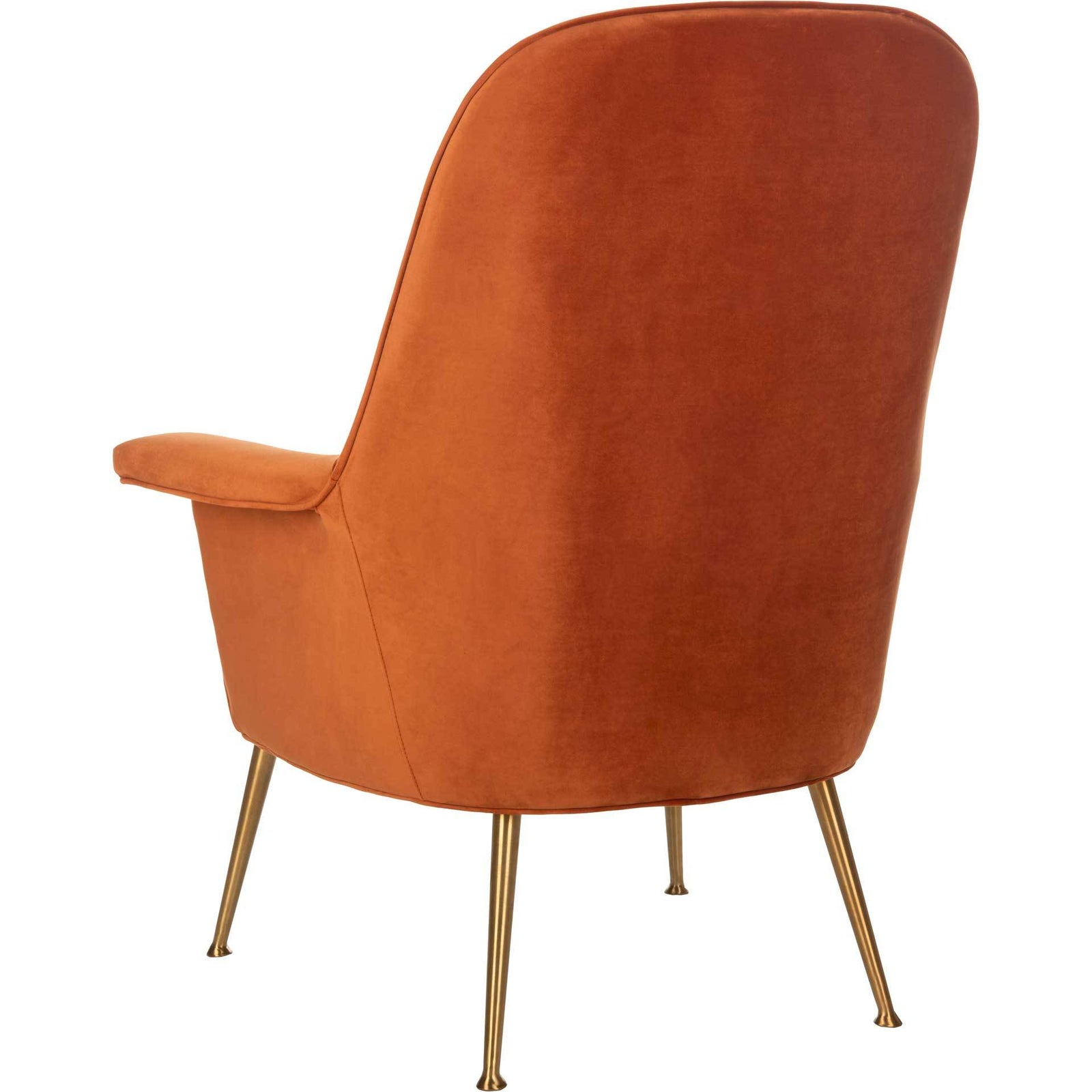 Aidan Velvet Arm Chair Sienna/Gold