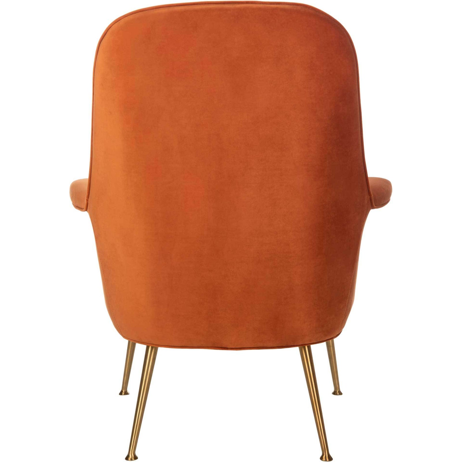 Aidan Velvet Arm Chair Sienna/Gold