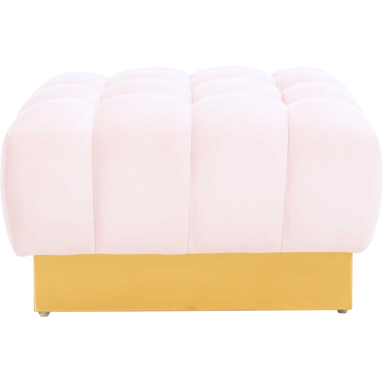 Himi Square Tufted Ottoman Light Pink