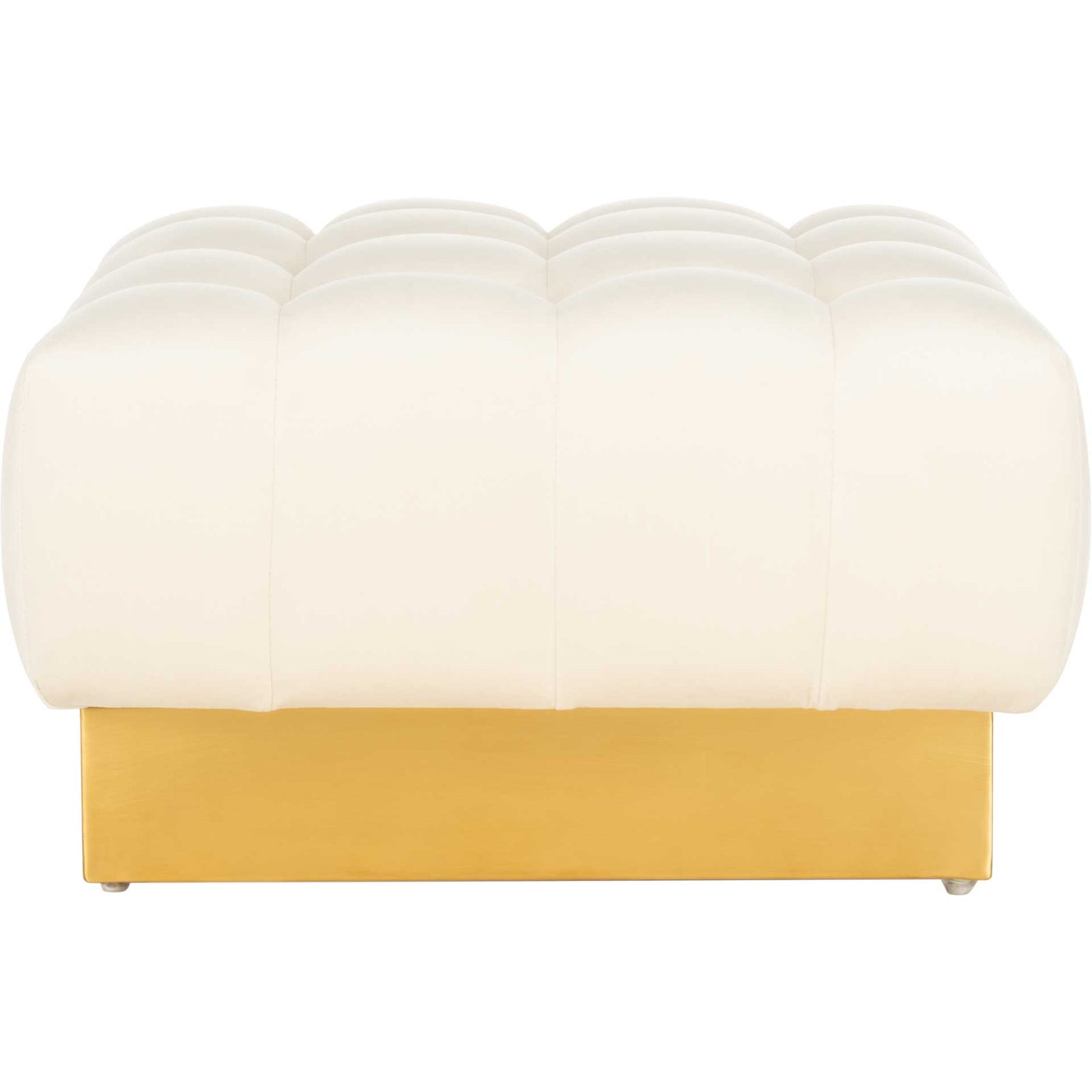 Himi Square Tufted Ottoman Cream