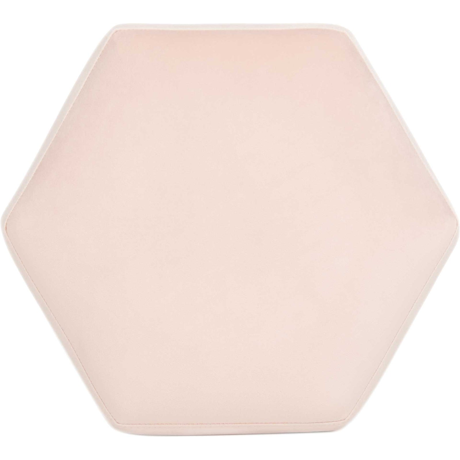 Pedro Hexagon Velvet Ottoman Light Pink