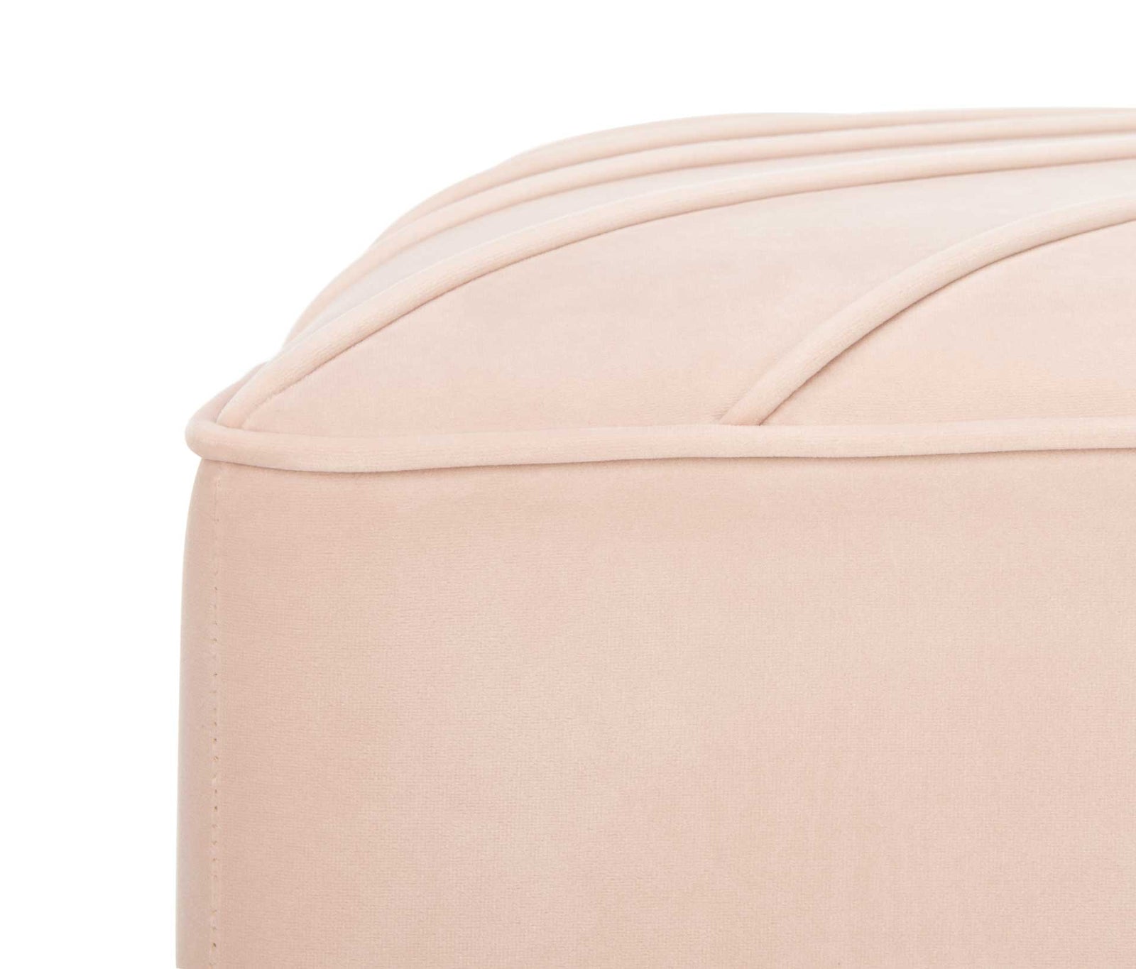 Lilith Diagonal Tufted Ottoman Light Pink