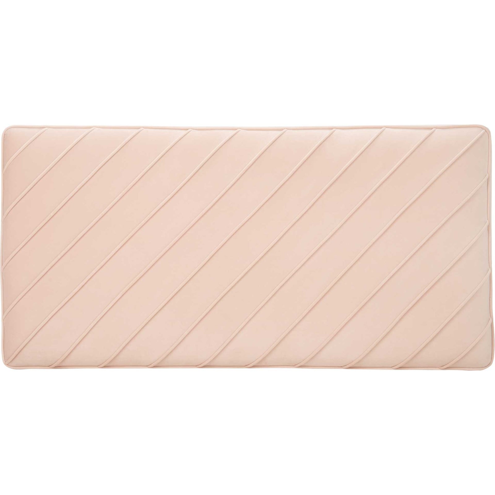 Lilith Diagonal Tufted Ottoman Light Pink