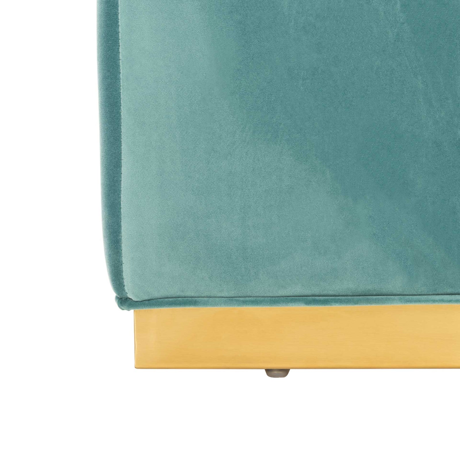 Lilith Diagonal Tufted Ottoman Seafoam