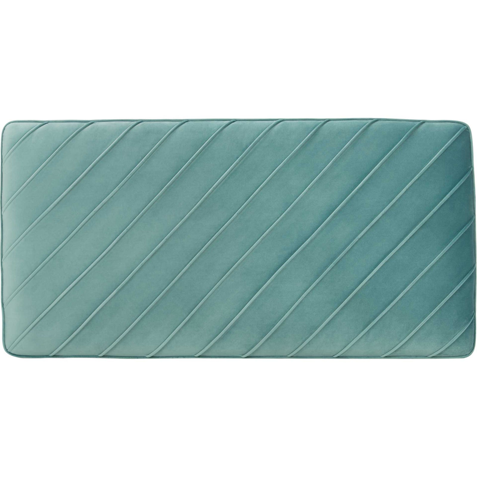 Lilith Diagonal Tufted Ottoman Seafoam