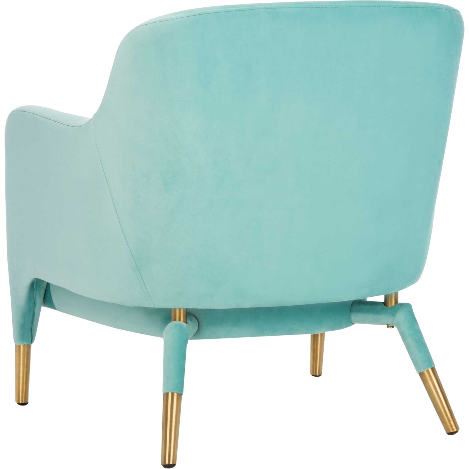 Tobias Velvet Arm Chair Aqua