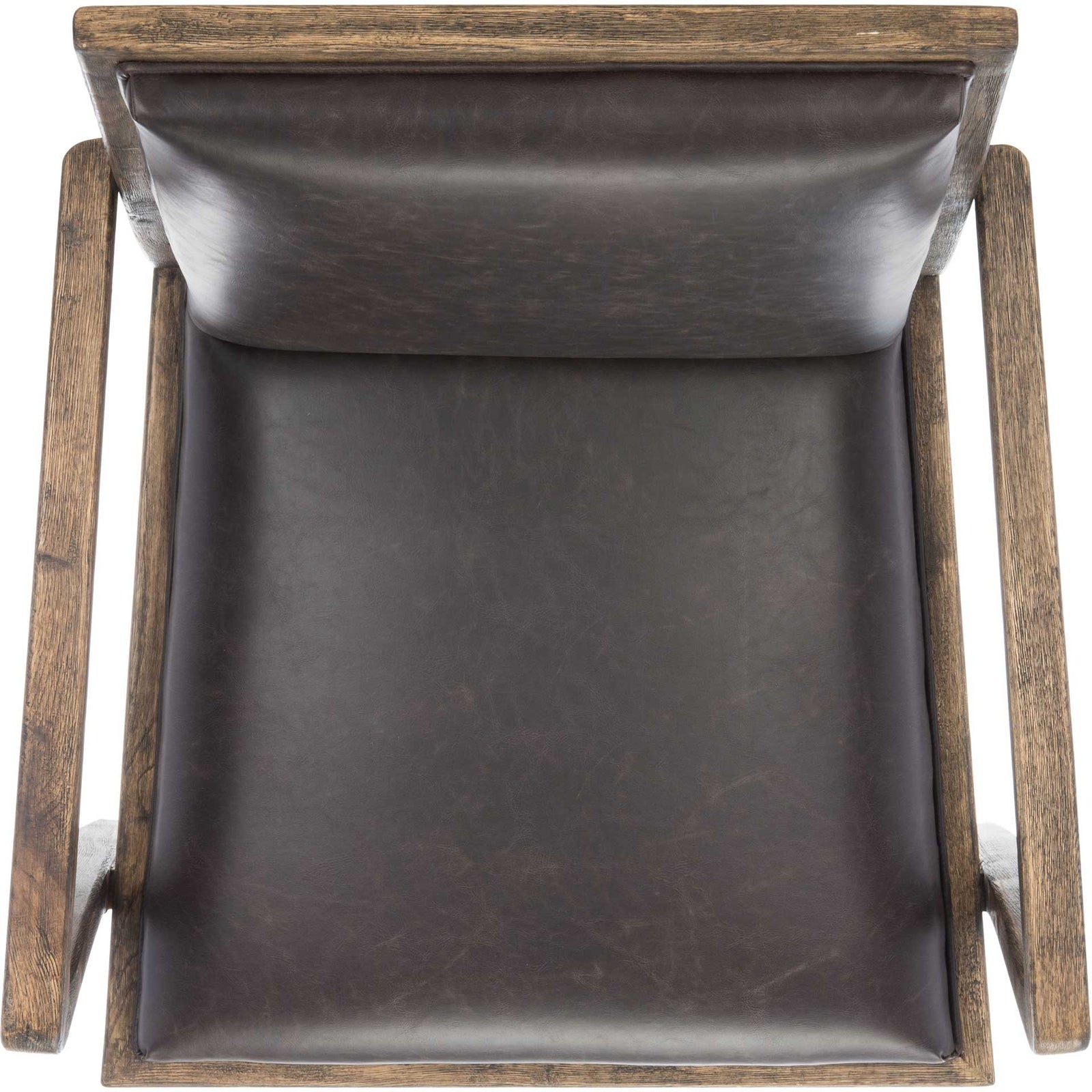 Rudy Mid-Century Accent Chair Dark Brown