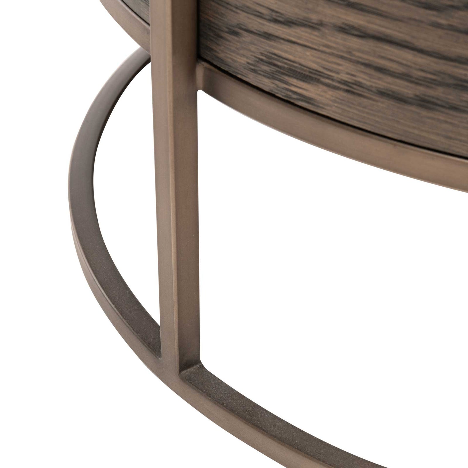 Robin Round 1 Drawer Nightstand Dark Walnut