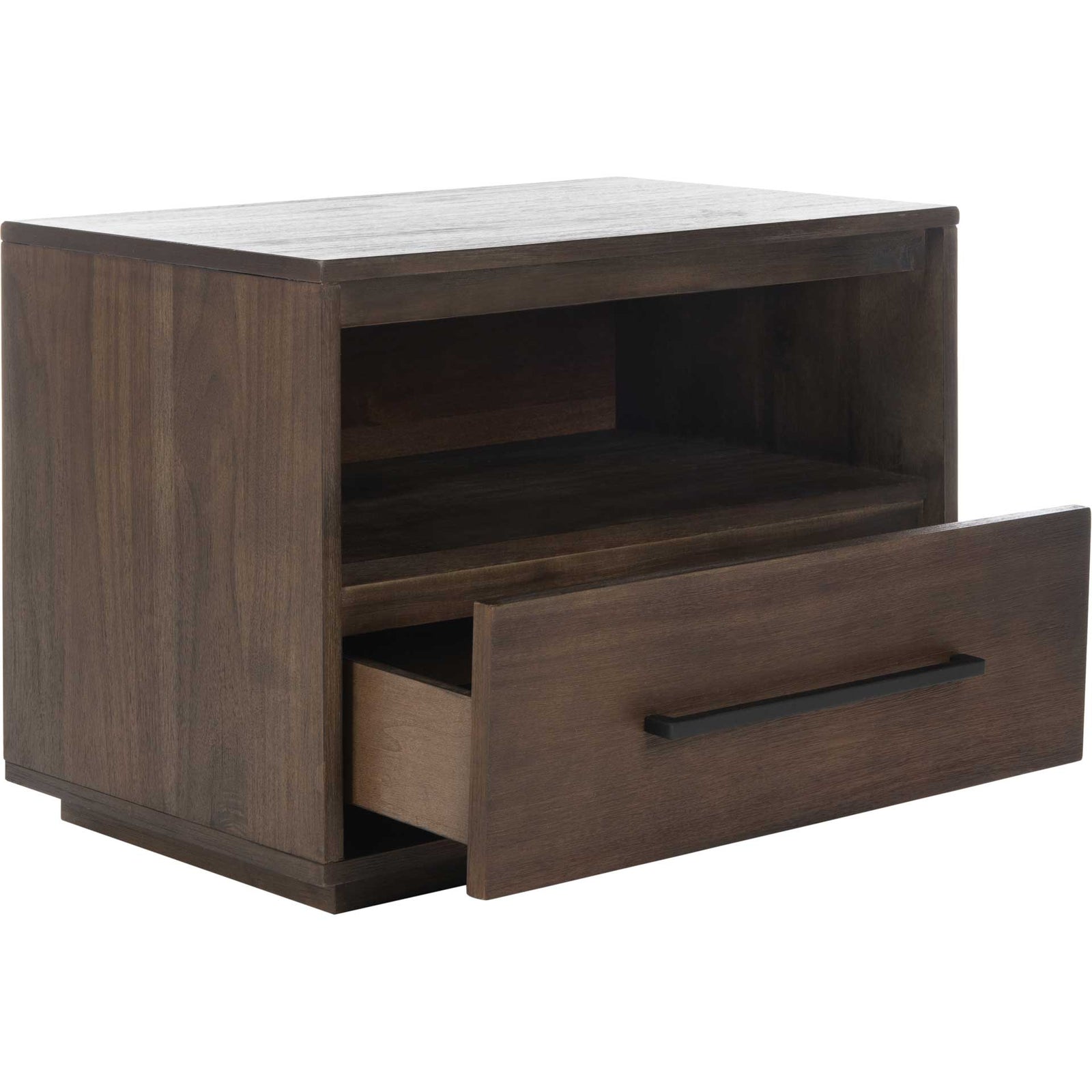 Magna 1 Drawer Nightstand Dark Chocolate