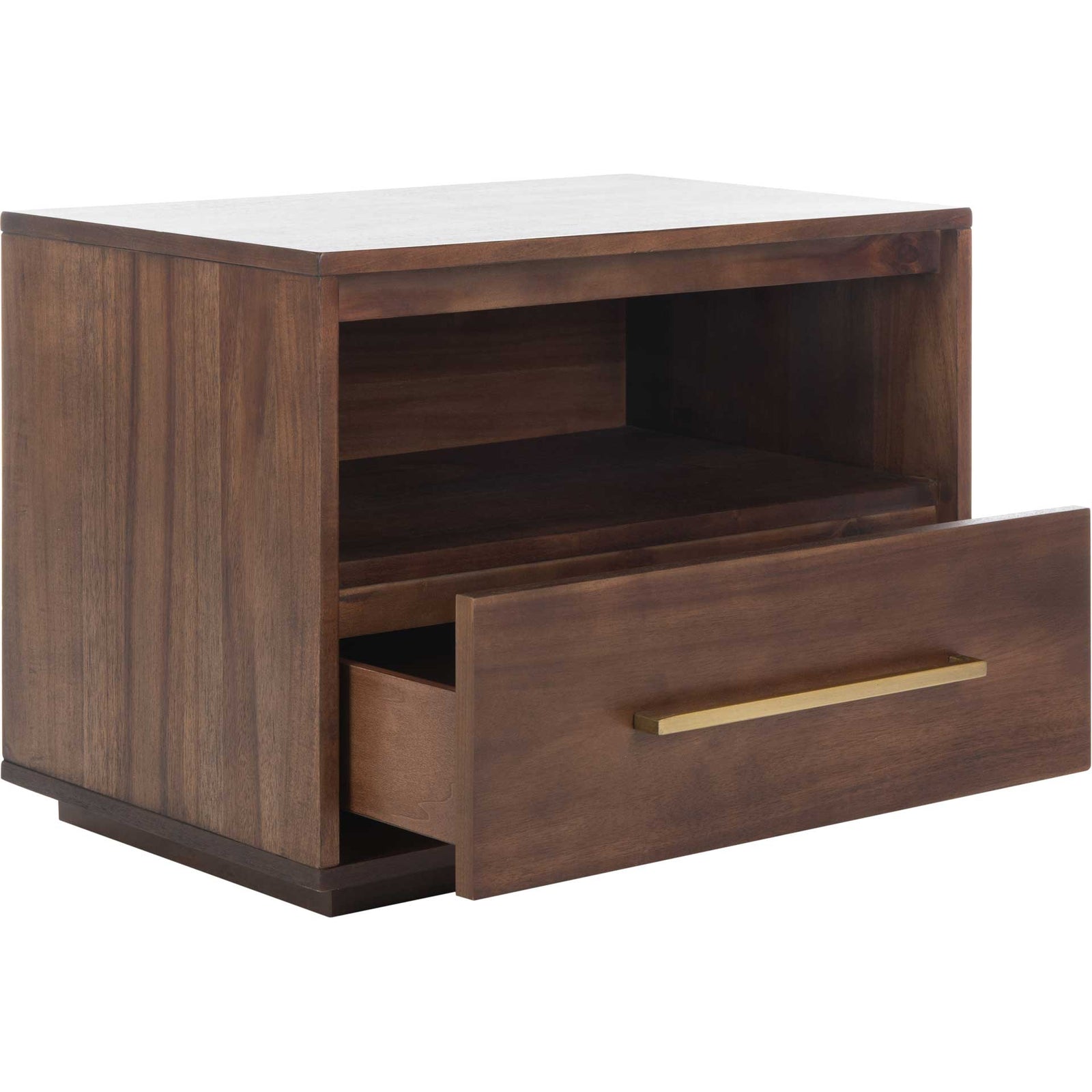 Magna 1 Drawer Nightstand Brown