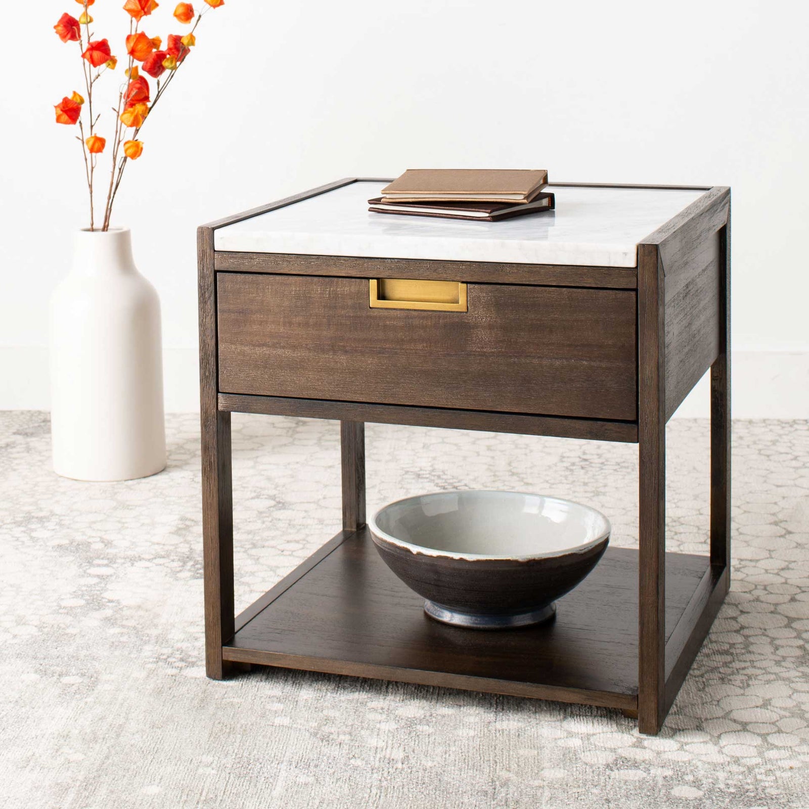 Advance 1 Drawer Nightstand Dark Chocolate