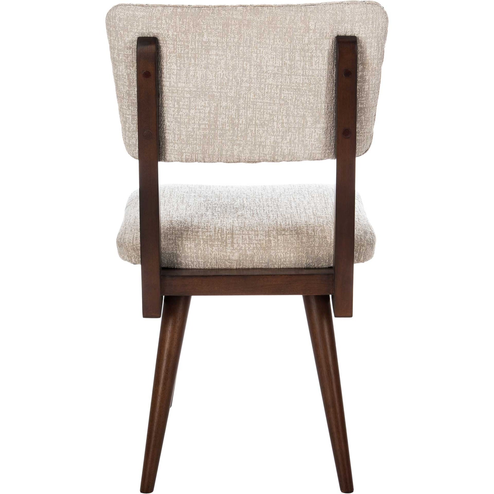 August Dining Chair Taupe/Dark Walnut (Set of 2)