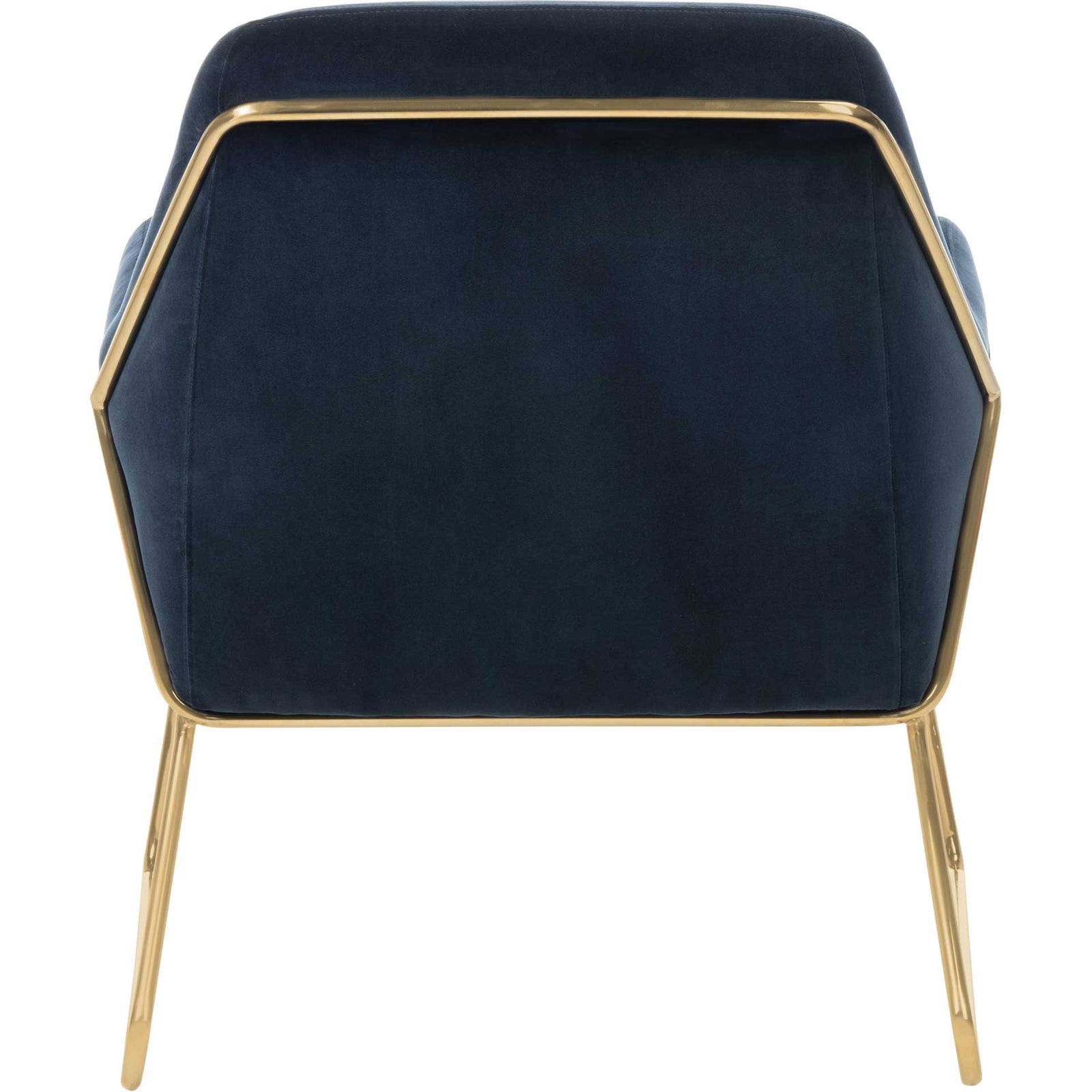 Millard Metal Frame Accent Chair Navy