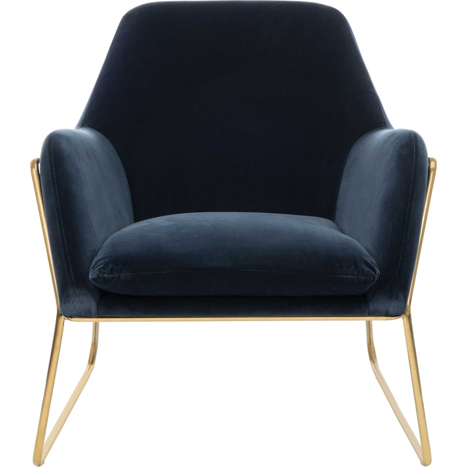 Millard Metal Frame Accent Chair Navy