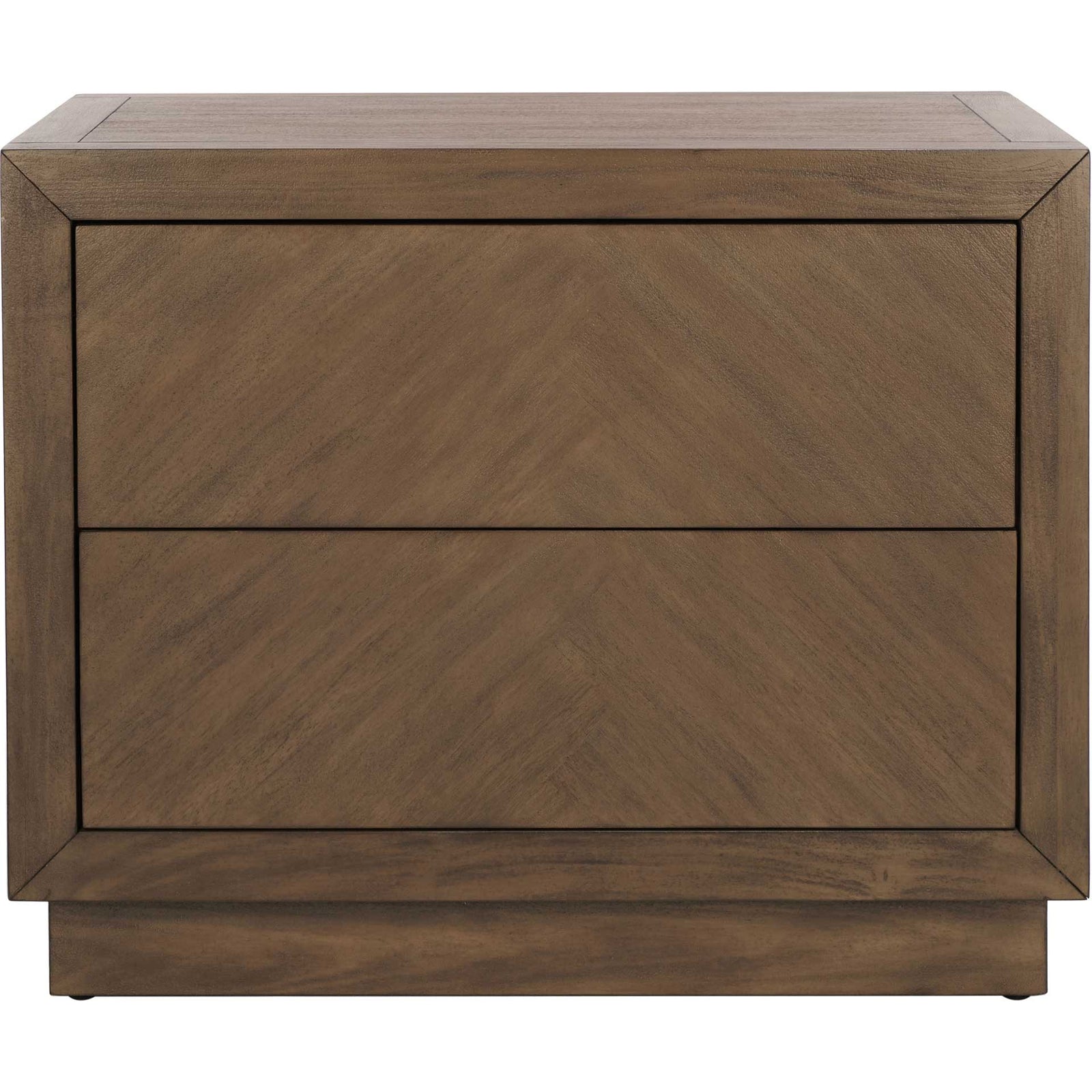 Sterling 2 Drawer Wood Nightstand Brown