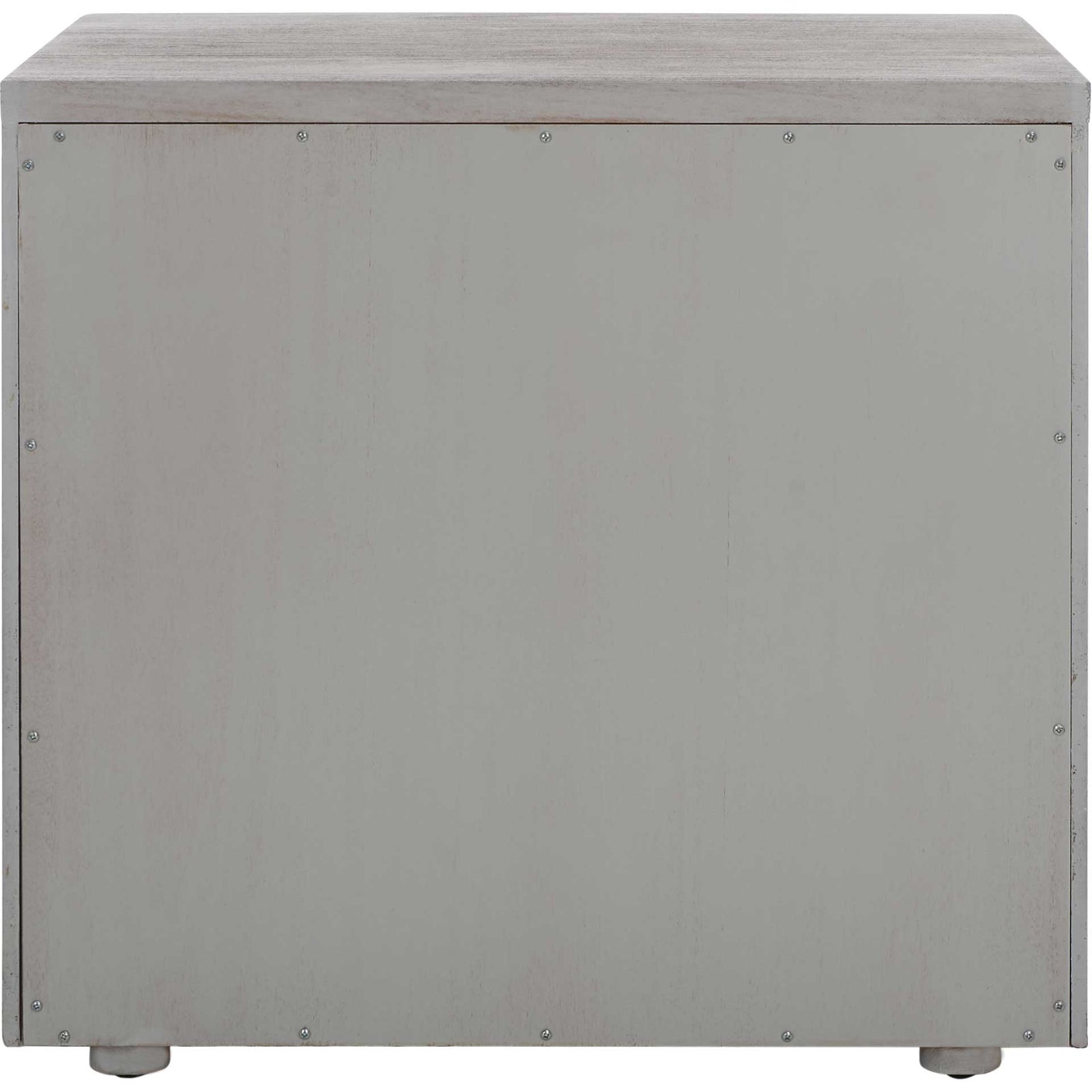 Romilly 3 Drawer Wood Nightstand Light Gray