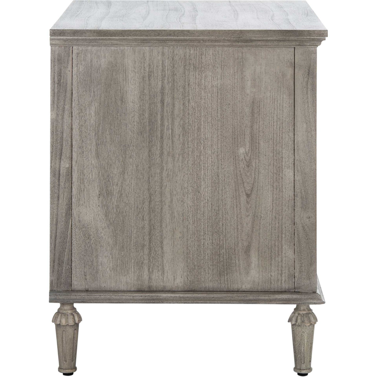 Lila 1 Drawer Wood Nightstand Light Gray