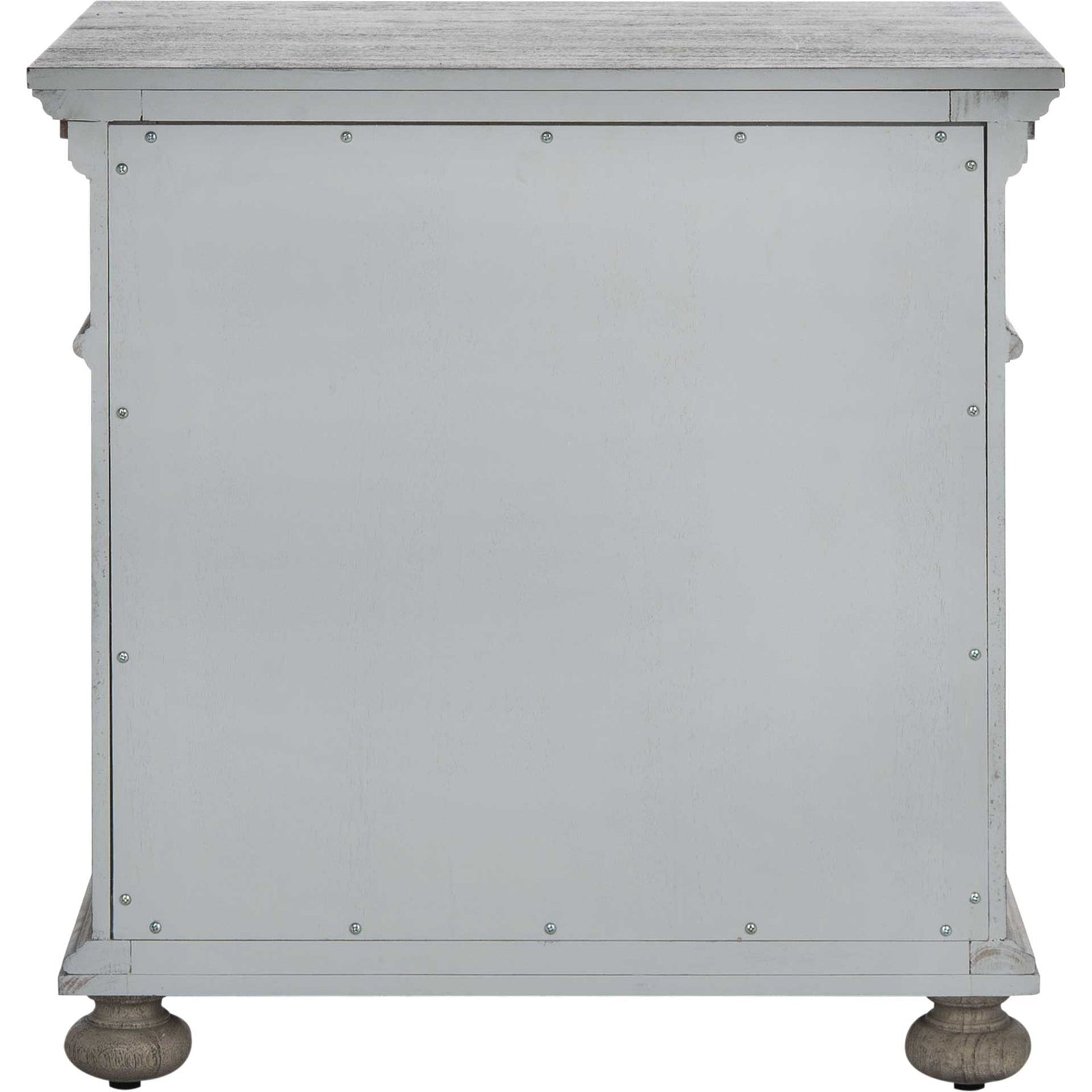 Alanis 3 Drawer Wood Nightstand Light Gray