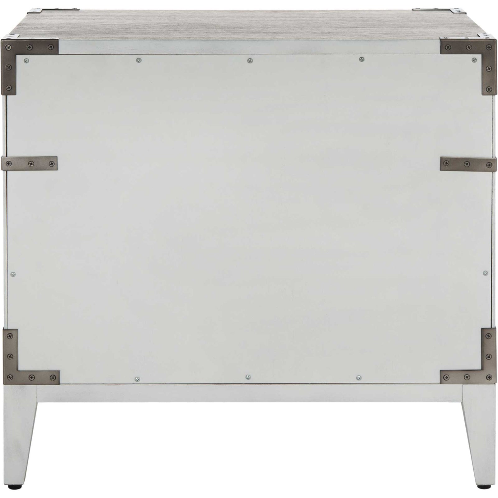 Nico 1 Drawer Wood Nightstand Light Gray