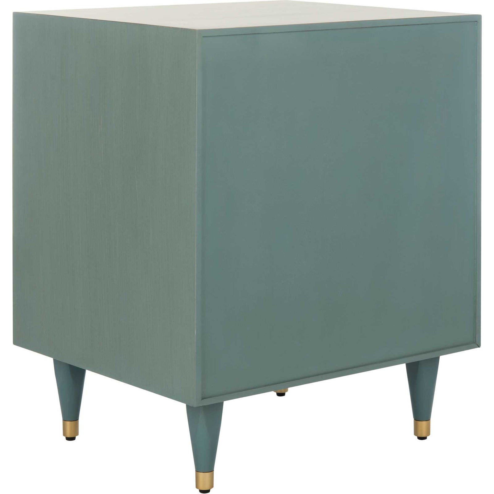 Brett Antique Gold Wave Nightstand Seafoam