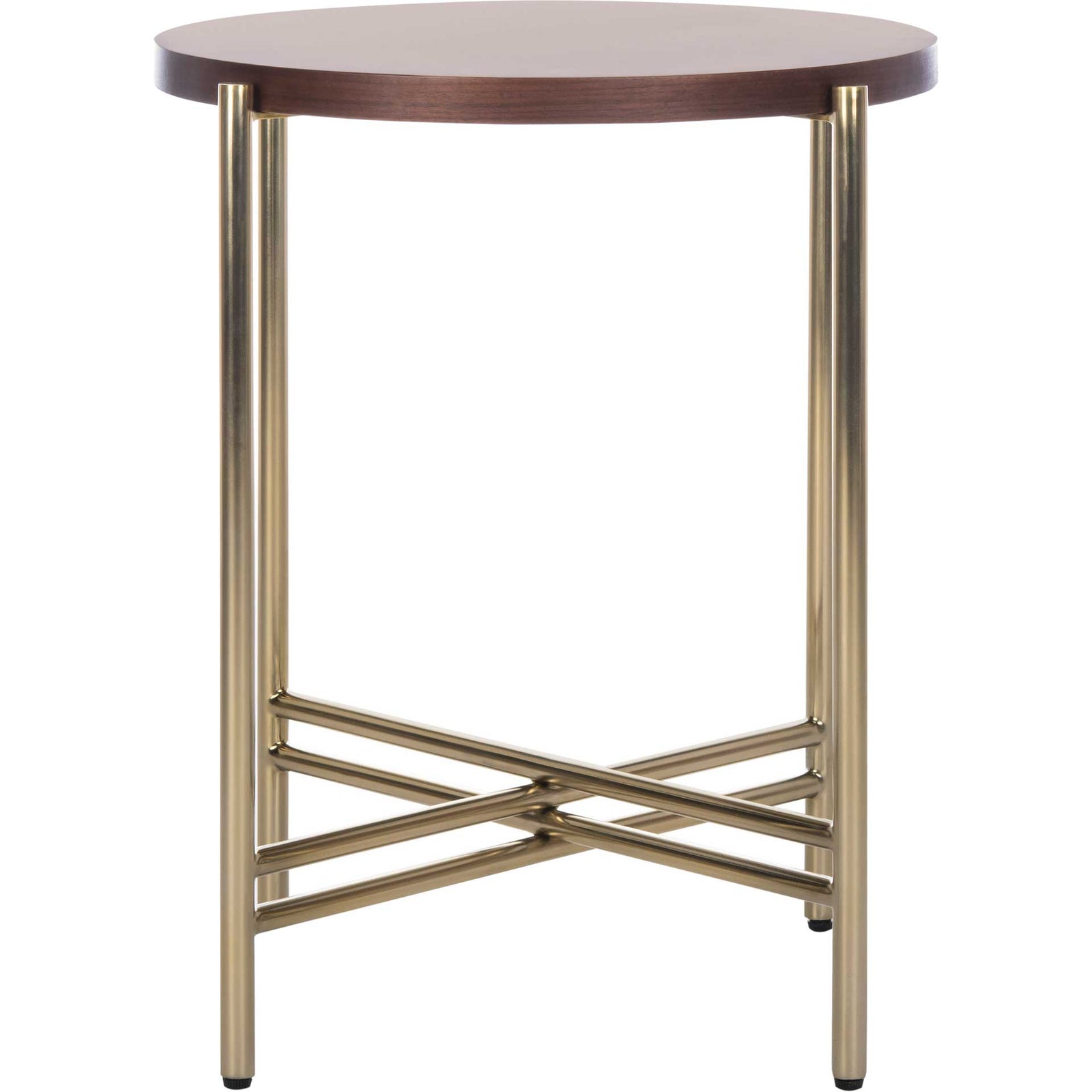 Caden End Table Natural/Gold