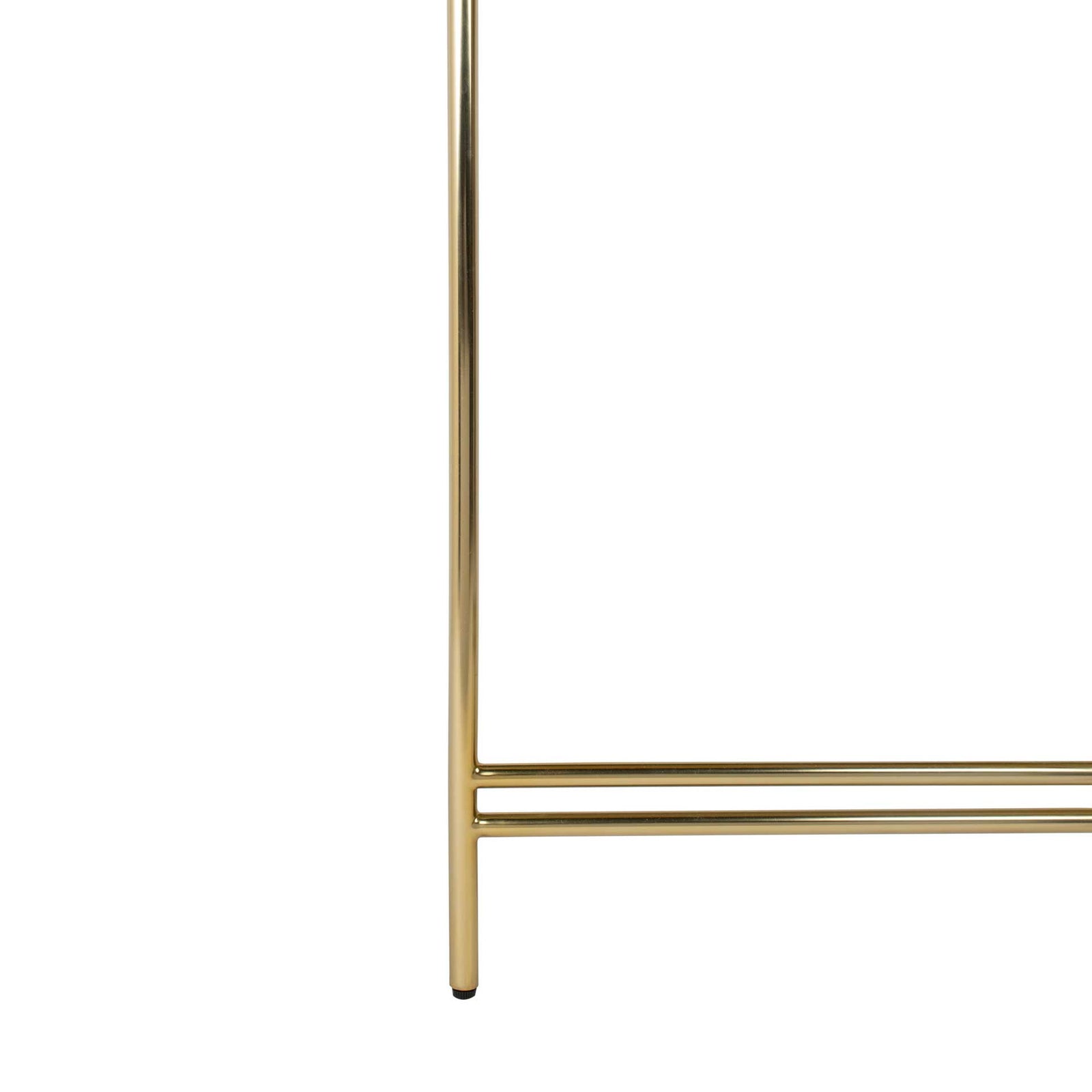 Caden Small Console Table White/Gold