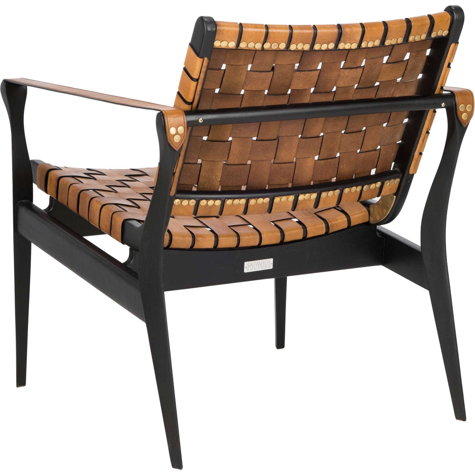 Diya Leather Safari Chair Brown/Black