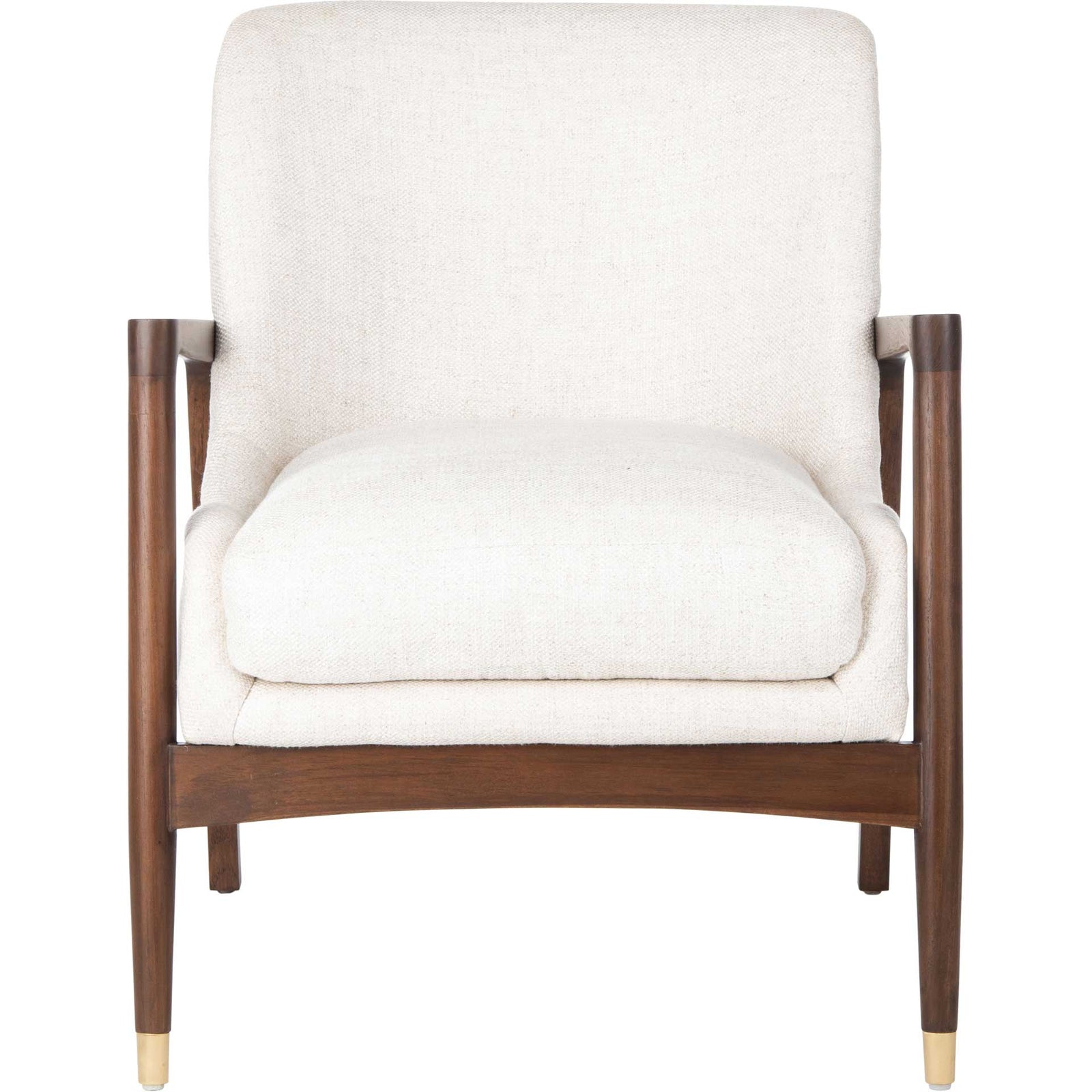Flourish Mid-Century Accent Chair Cream
