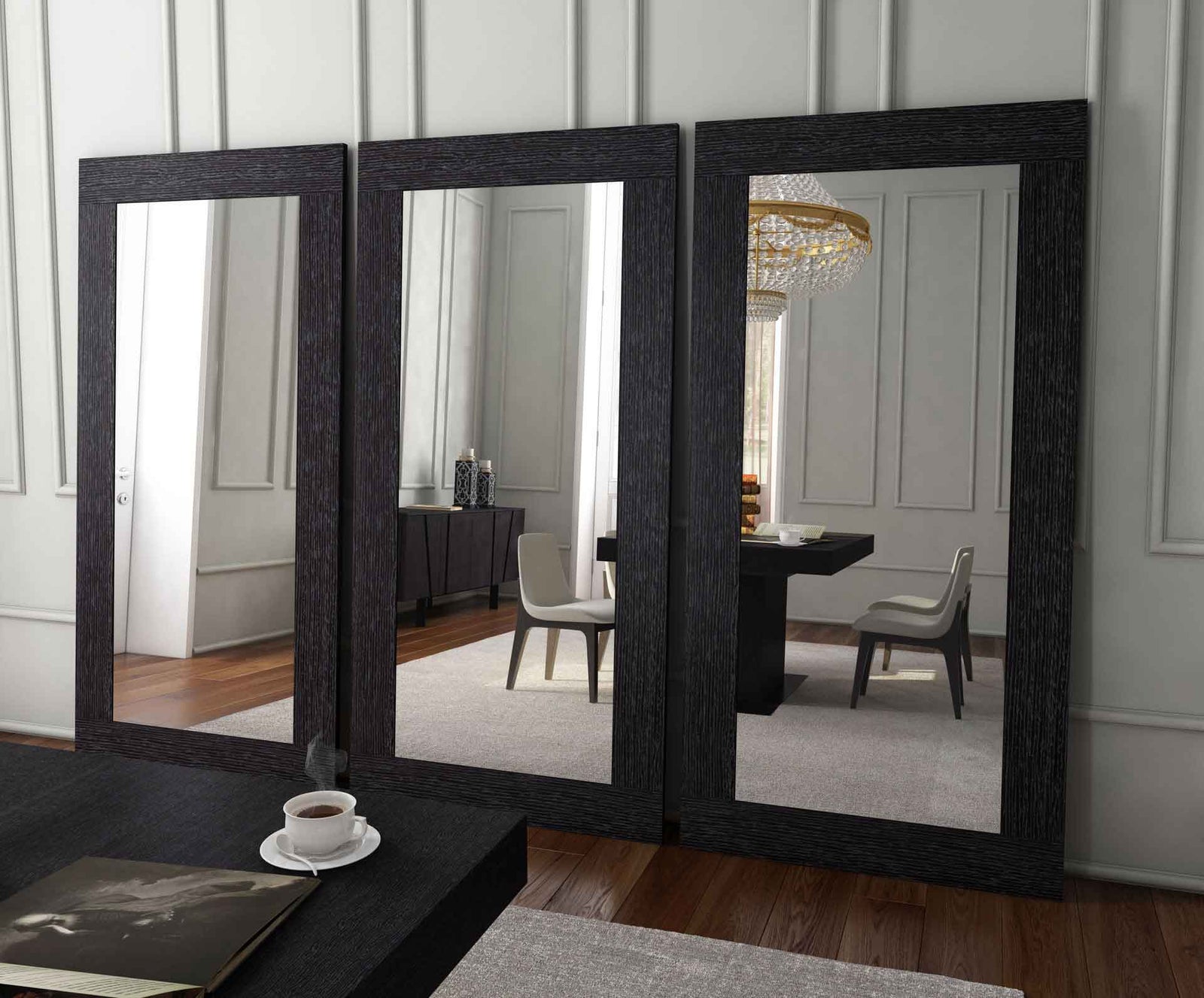 Norfolk Mirror Gray Oak