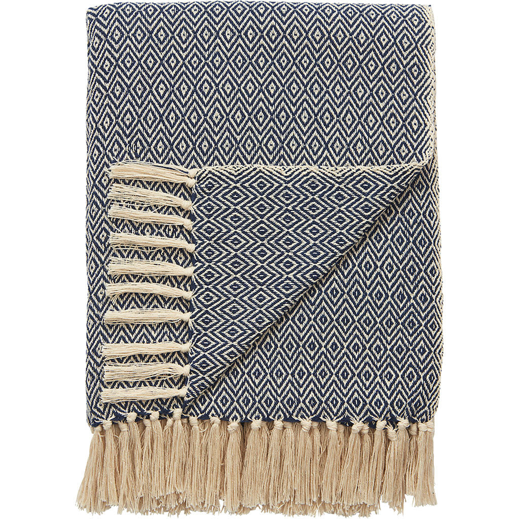 Spirit Peacoat/Winter White Throw