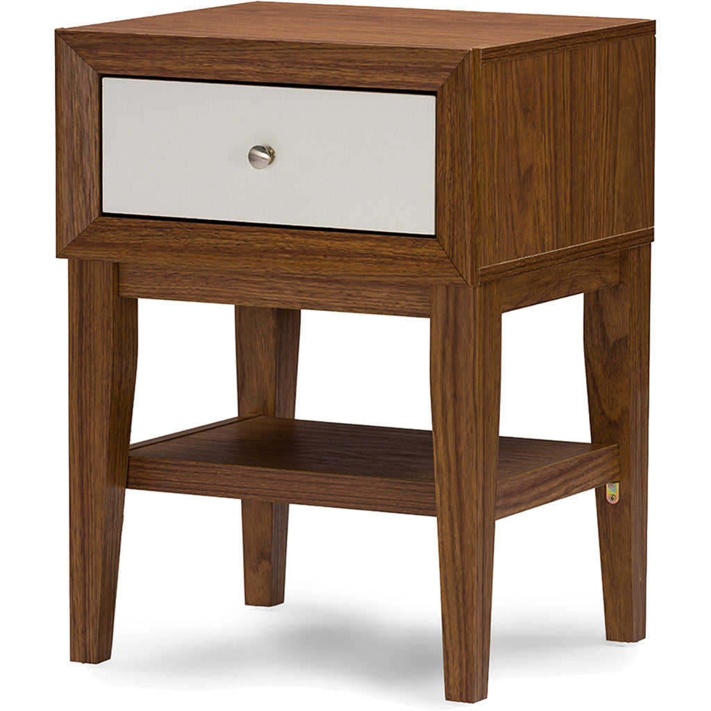 Gordon Nightstand Walnut/White