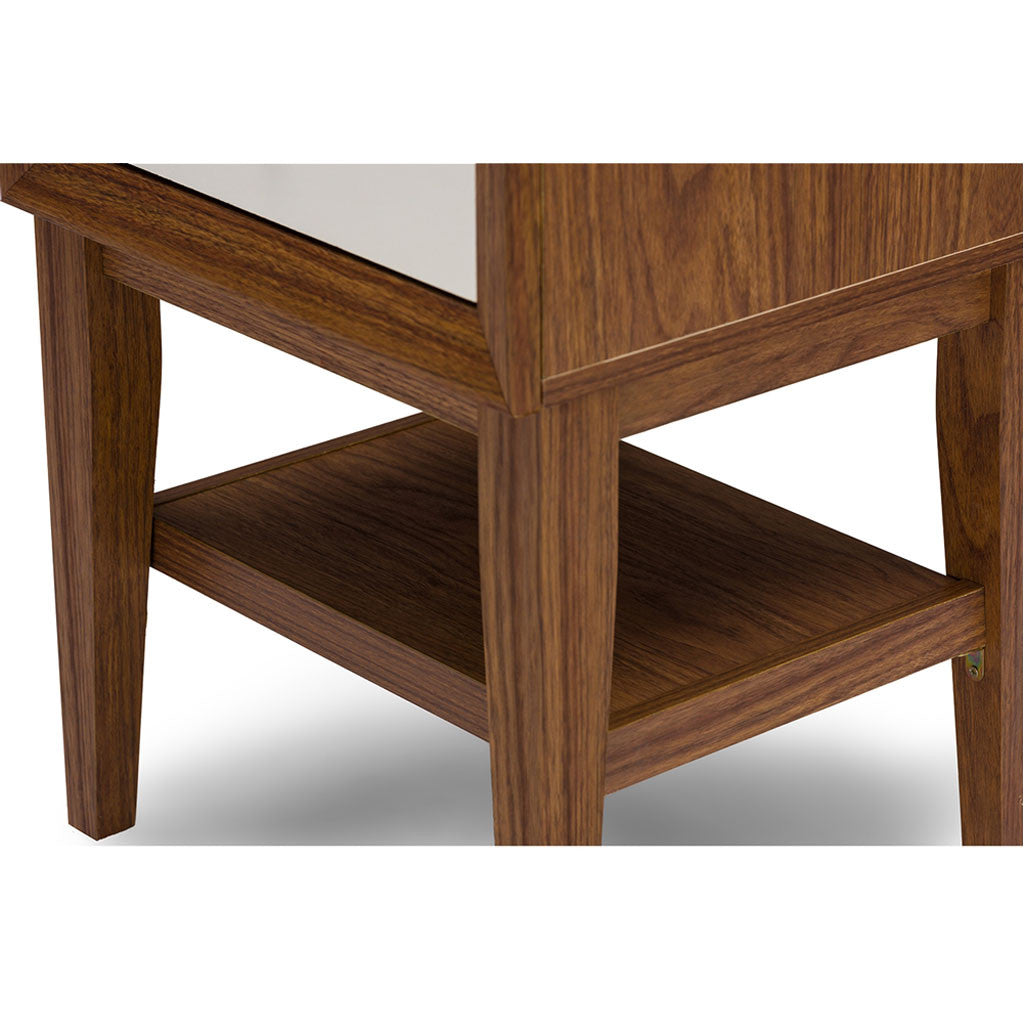 Gordon Nightstand Walnut/White