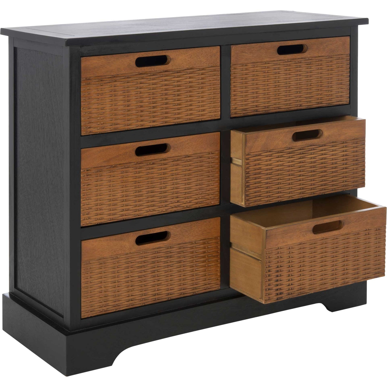 Lali 6 Drawer Storage Unit Black