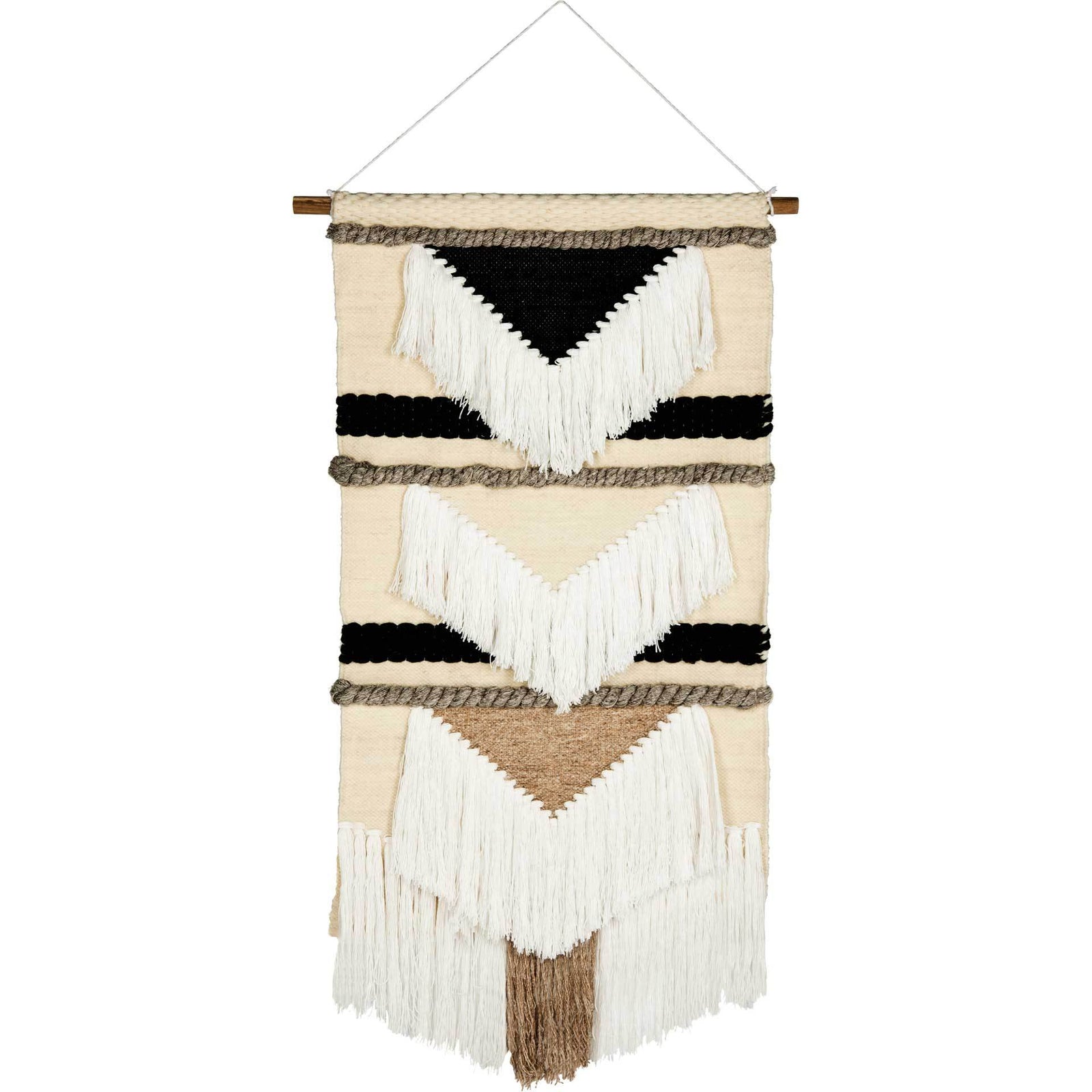 Seattle Woven Wall Art Black/White